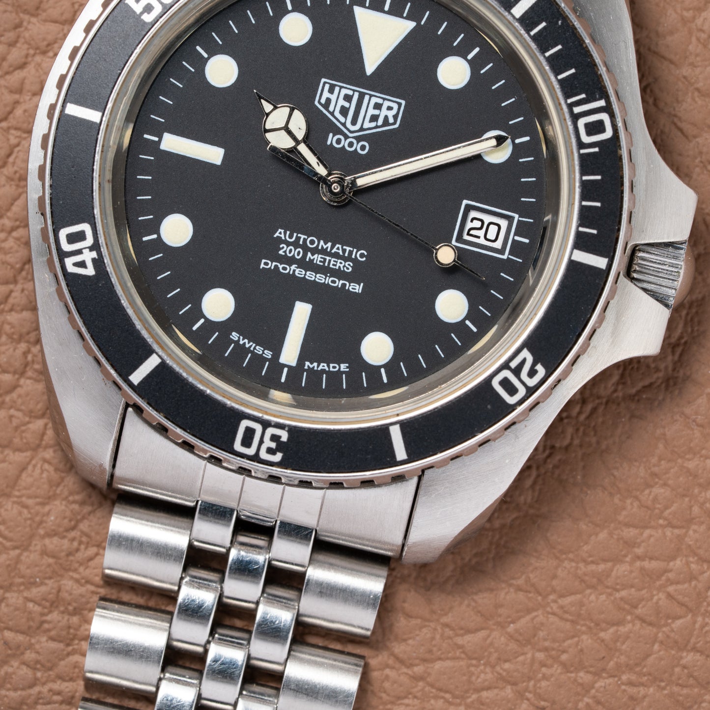 Heuer 1000 Professional Monnin Case Diver Automatic Ref. 844/3 from 1983