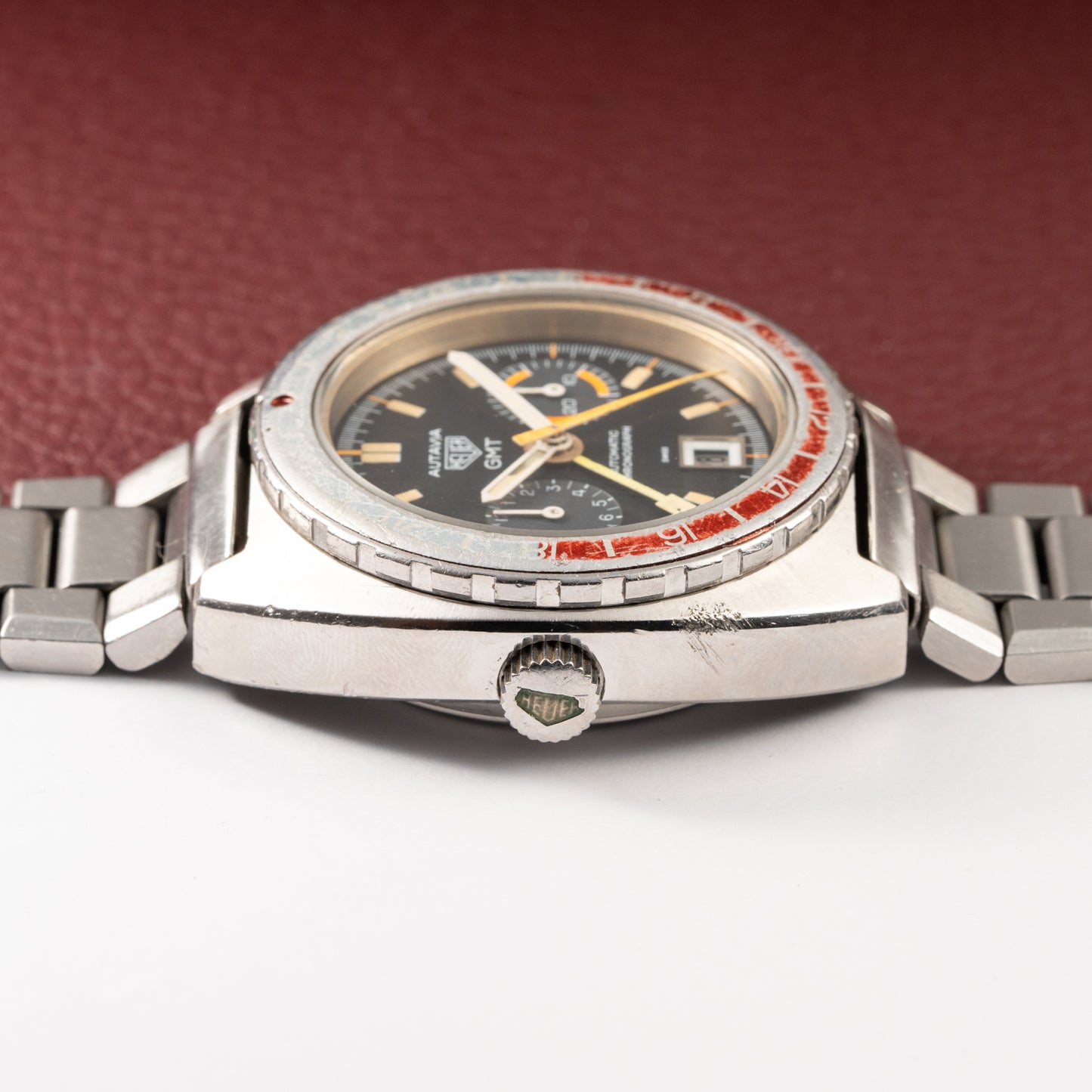 Heuer Autavia GMT Cal 14 Automatic Chronograph Ref. 11630 from 1970s