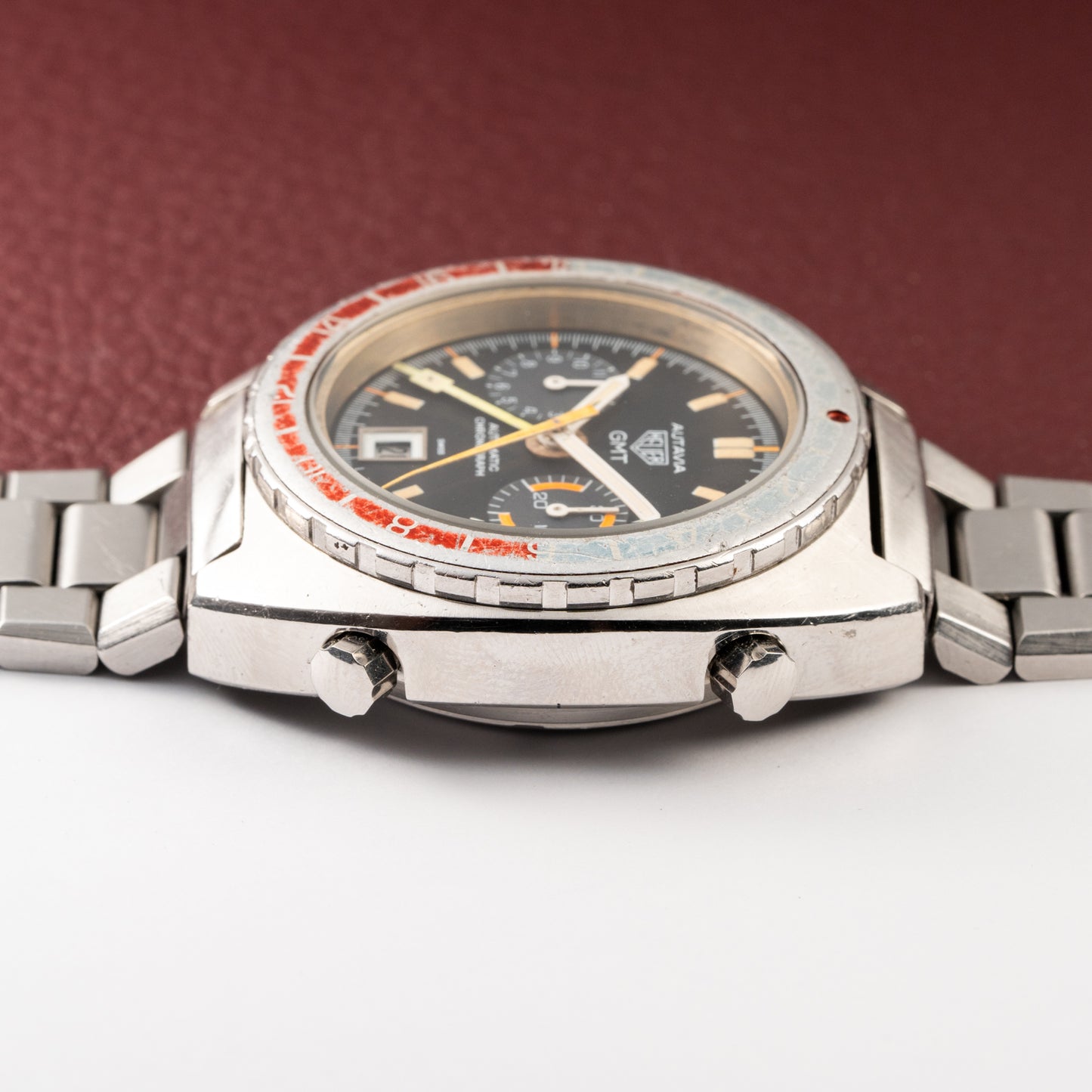 Heuer Autavia GMT Cal 14 Automatic Chronograph Ref. 11630 from 1970s