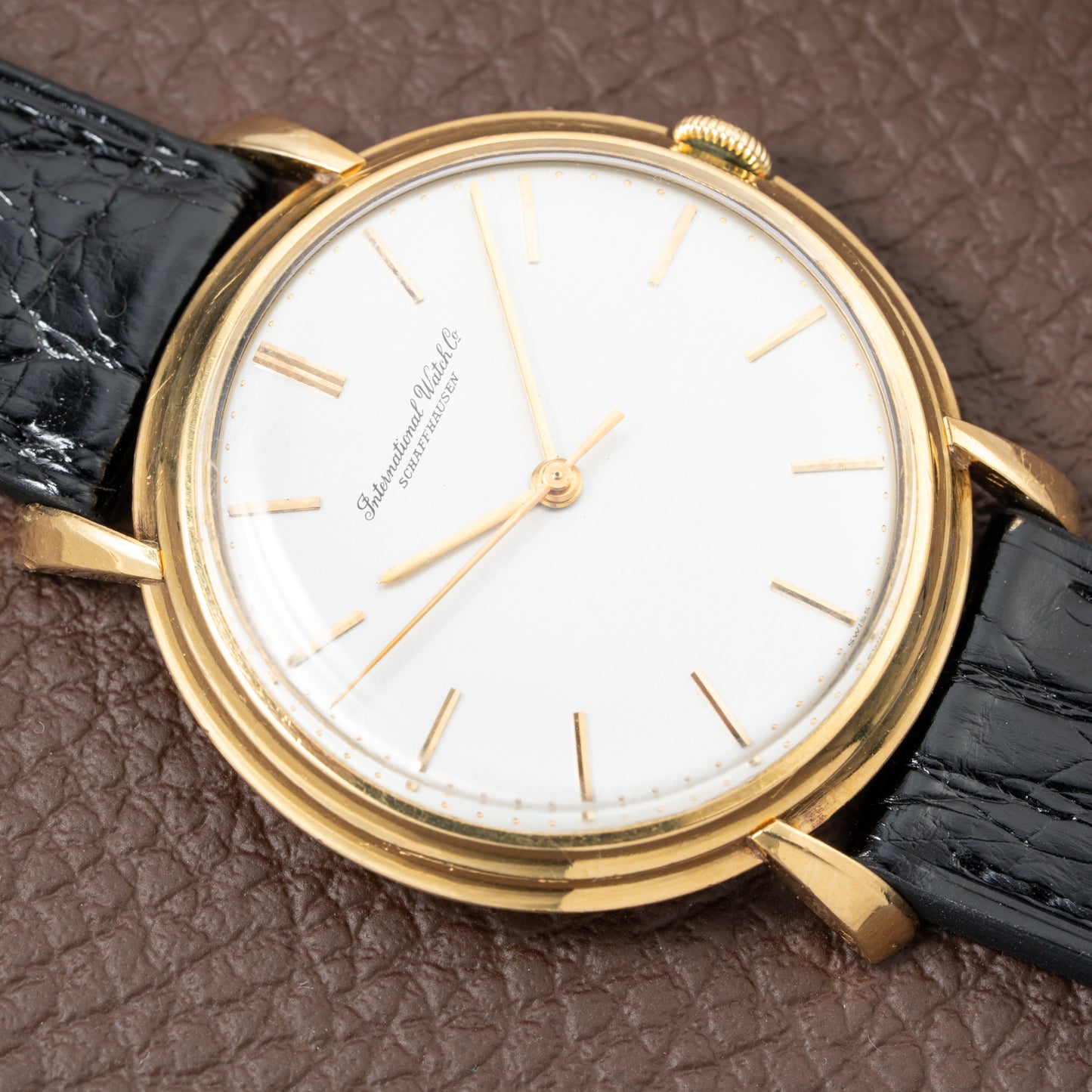 IWC Oversized Jumbo Dress Watch 18K Yellow Gold Cal 89 from 1950s