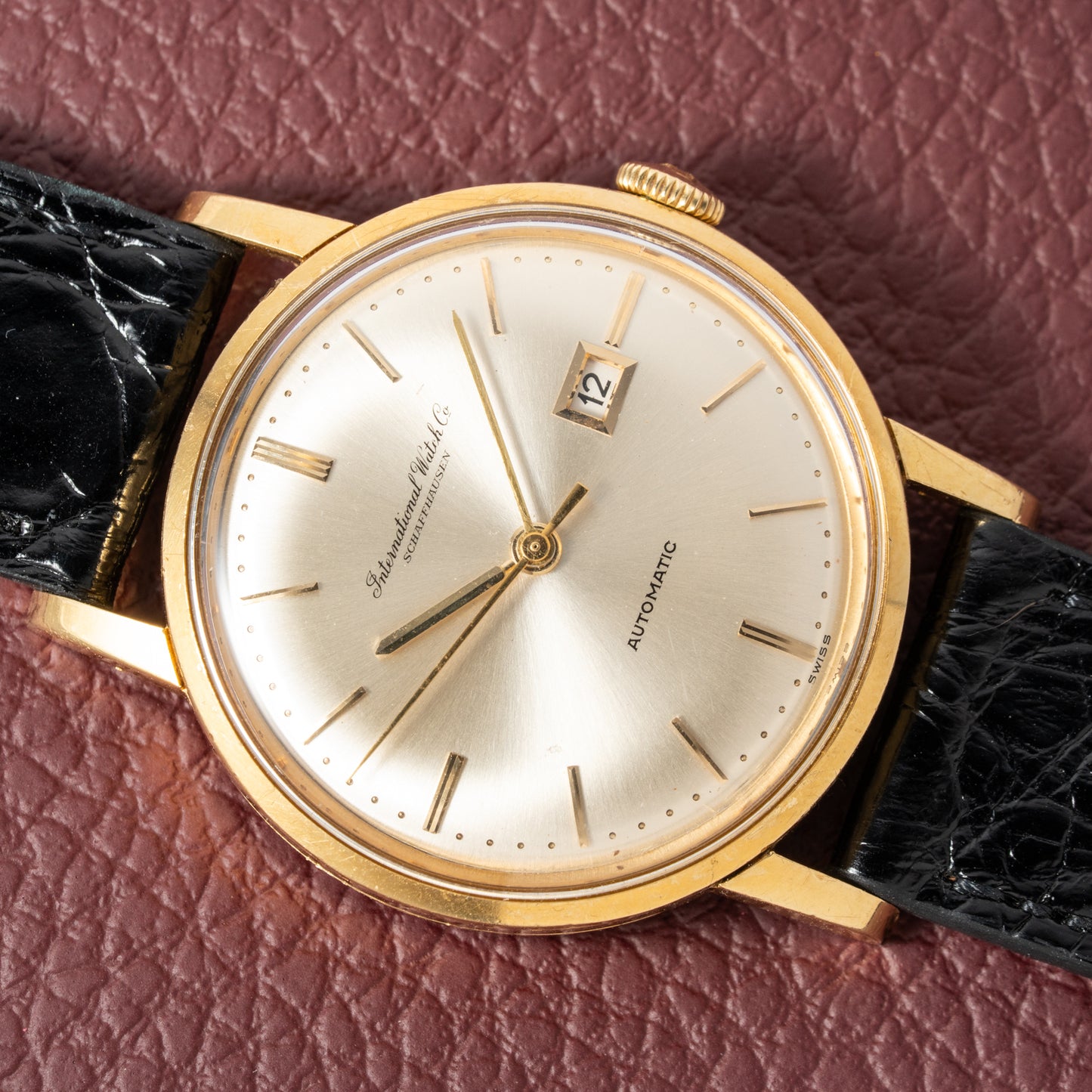 IWC Automatic Date Pelaton Calibre 8531 18k Yellow Gold 1960s