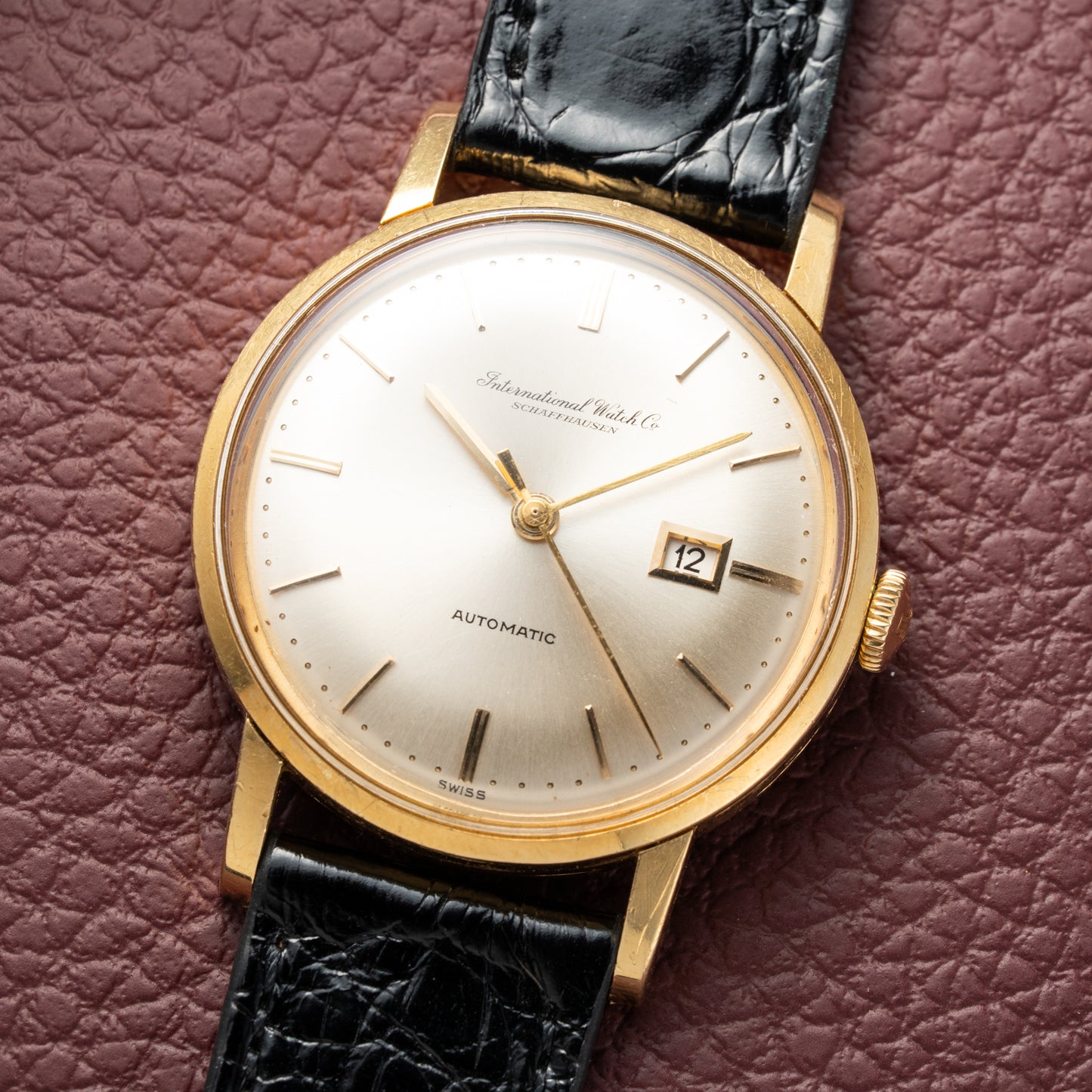IWC Automatic Date Pelaton Calibre 8531 18k Yellow Gold 1960s