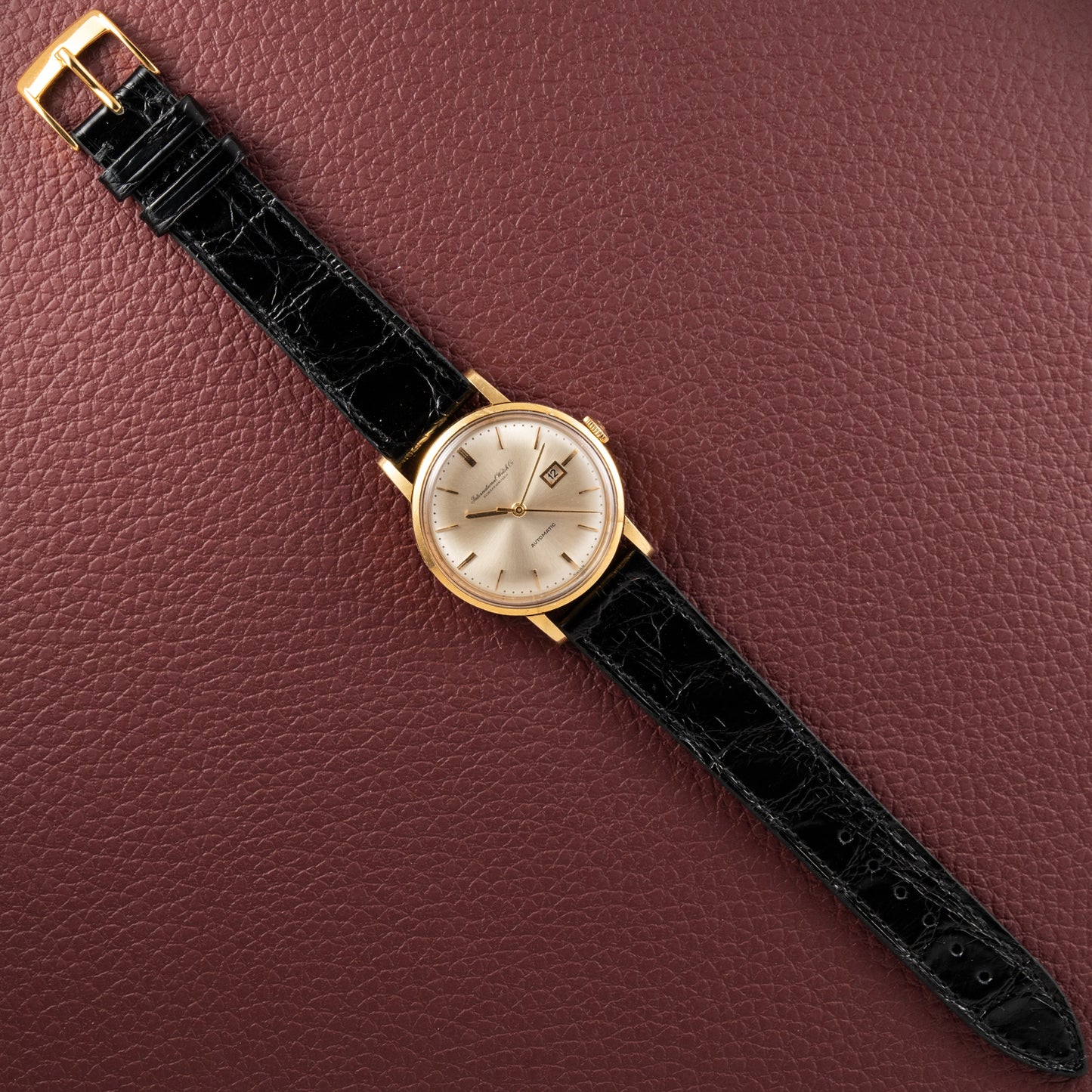 IWC Automatic Date Pelaton Calibre 8531 18k Yellow Gold 1960s