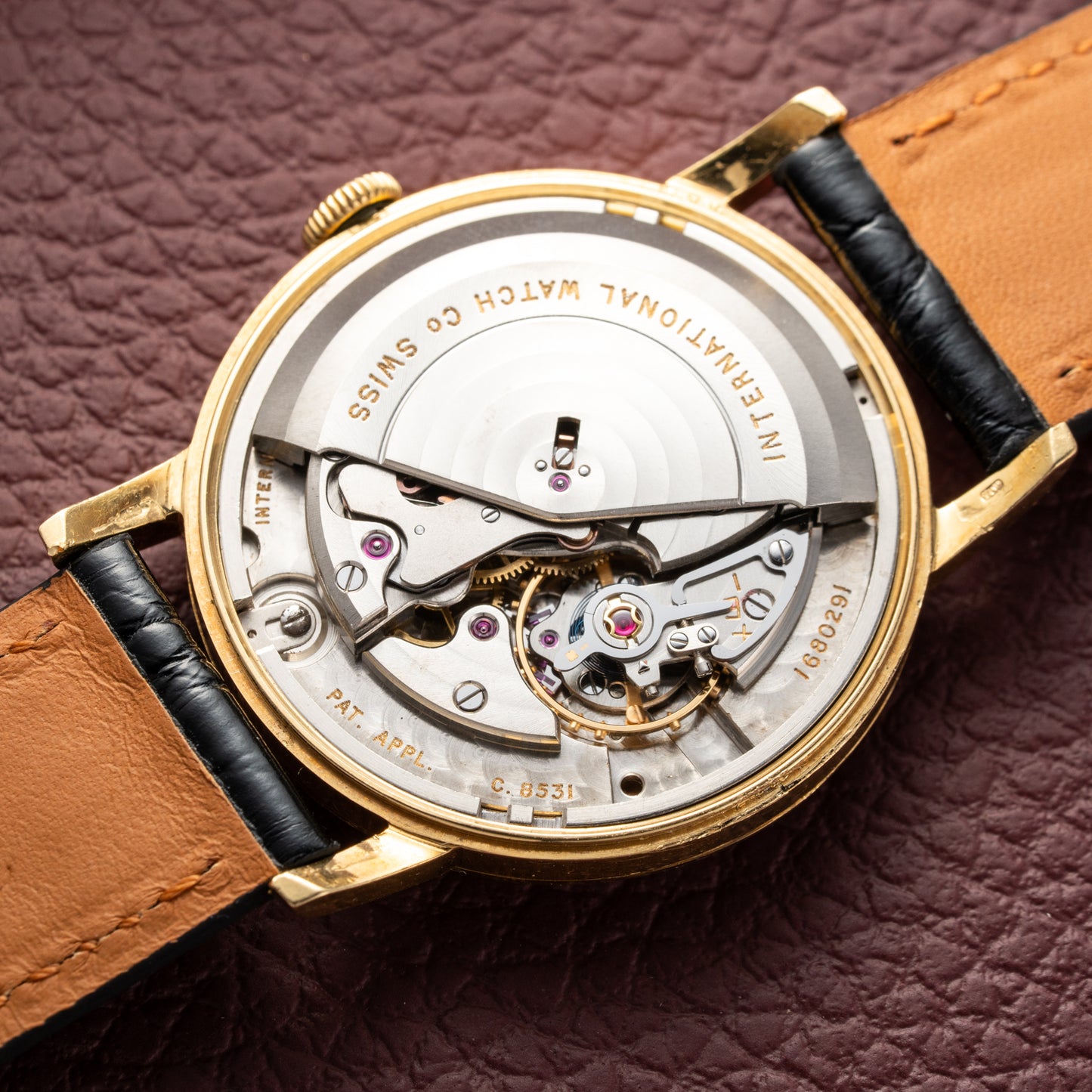 IWC Automatic Date Pelaton Calibre 8531 18k Yellow Gold 1960s