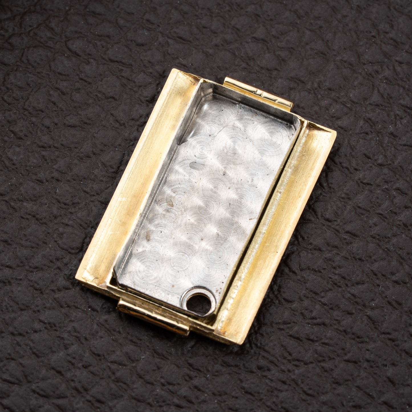 Jaeger DuoPlan Tank Back Winder 18k Yellow Gold from 1940s