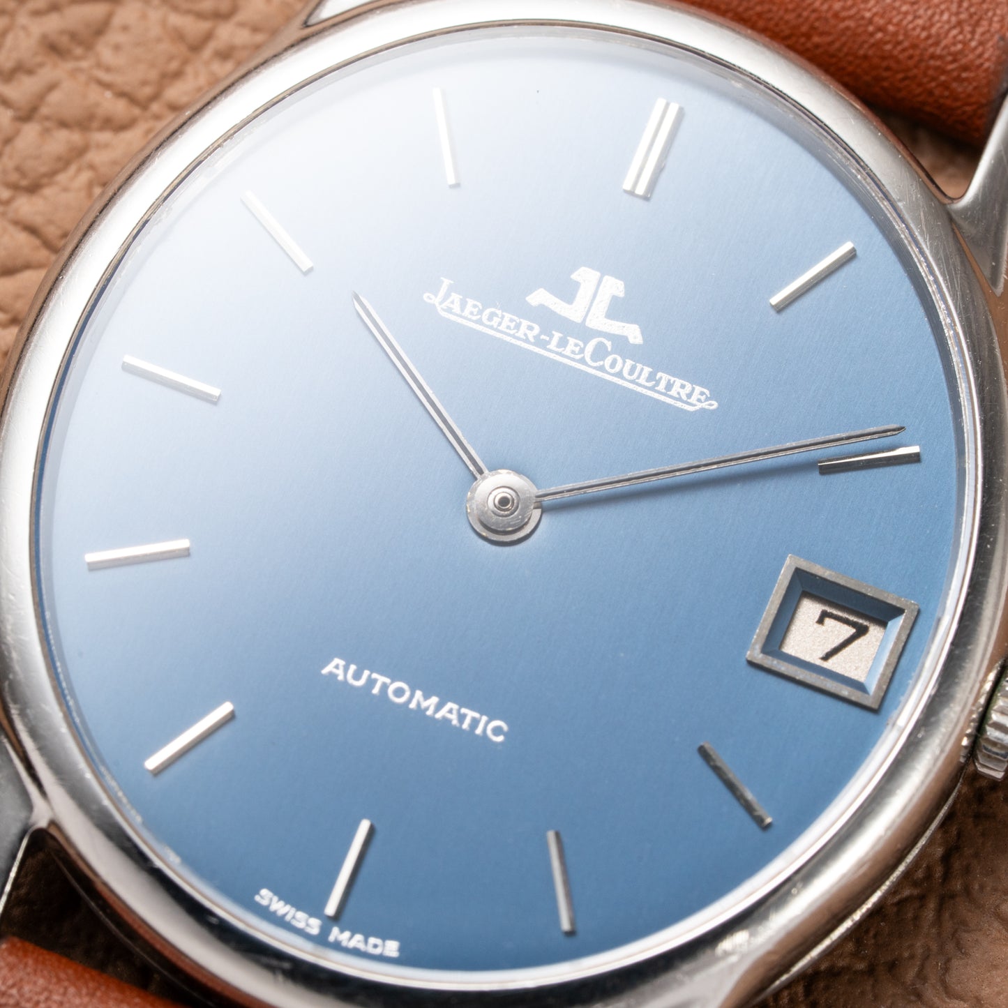 Jaeger LeCoultre Ellipse Blue Ultra-Thin Automatic Ref. 5002.42 from 1970s