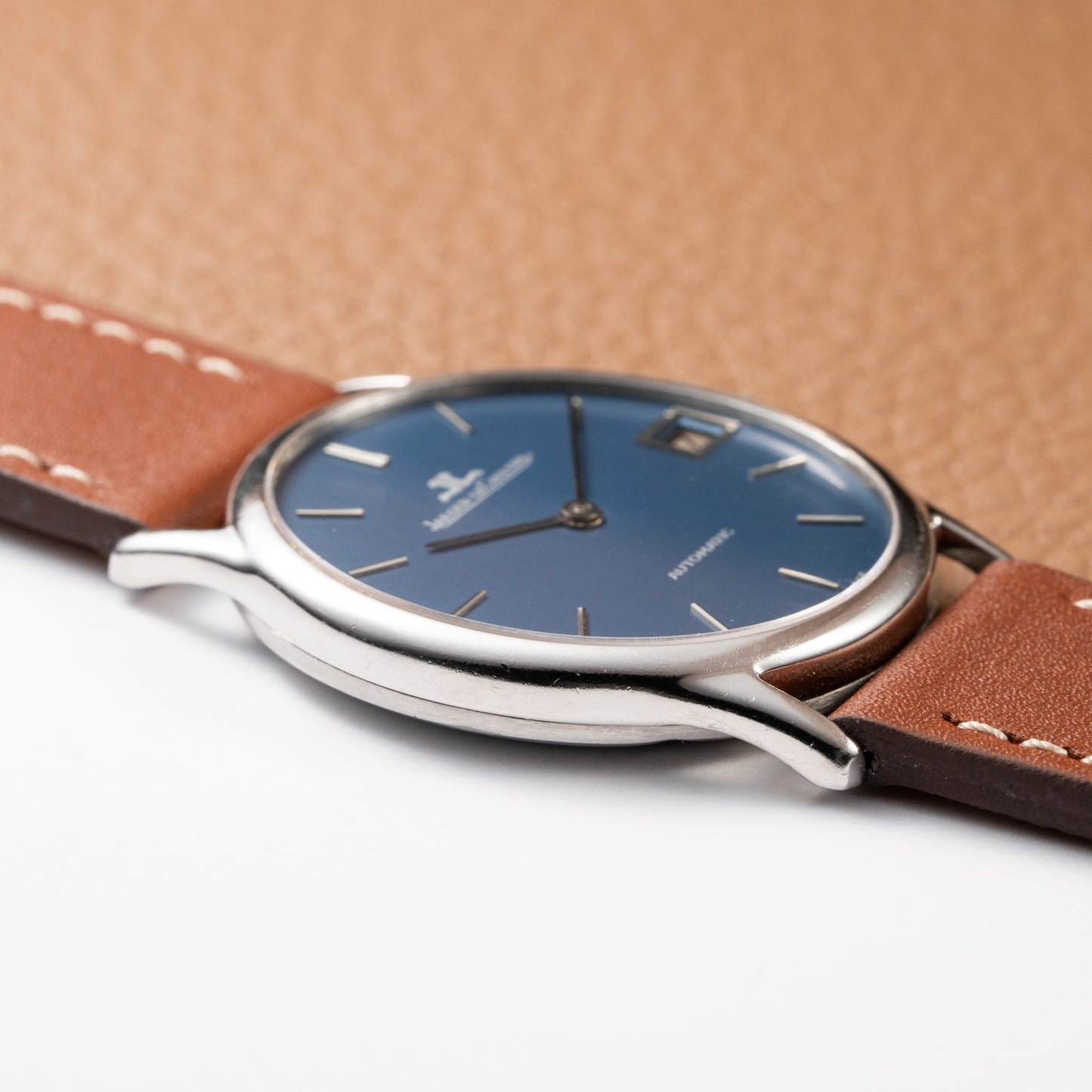 Jaeger LeCoultre Ellipse Blue Ultra-Thin Automatic Ref. 5002.42 from 1970s