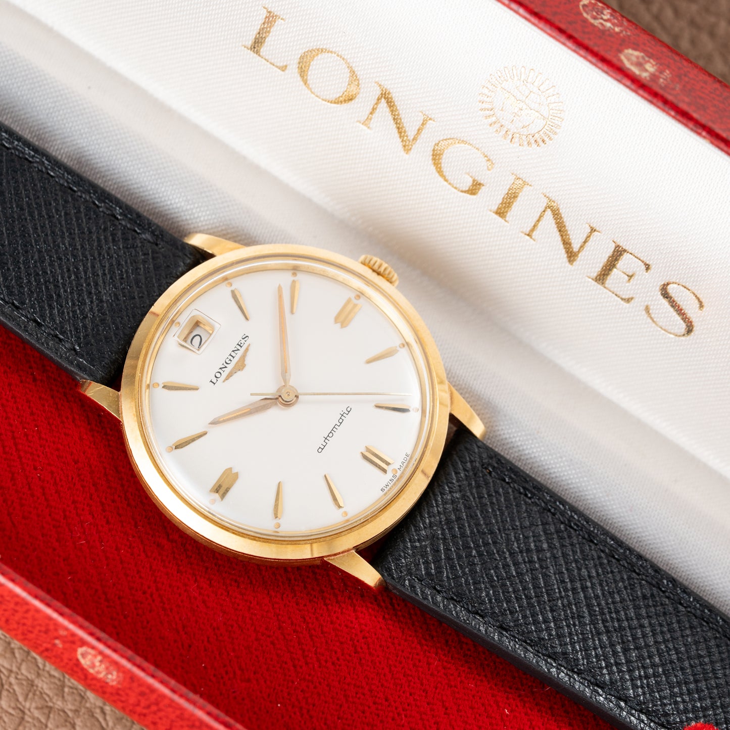 Longines Automatic Date 12 Ref. 7008 18k Yellow Gold from 1961