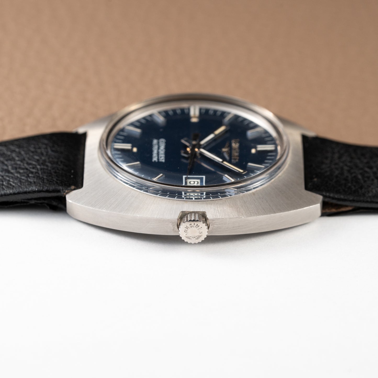 Longines Conquest Automatic Blue Dial NOS Ref. 1571 from 1970s