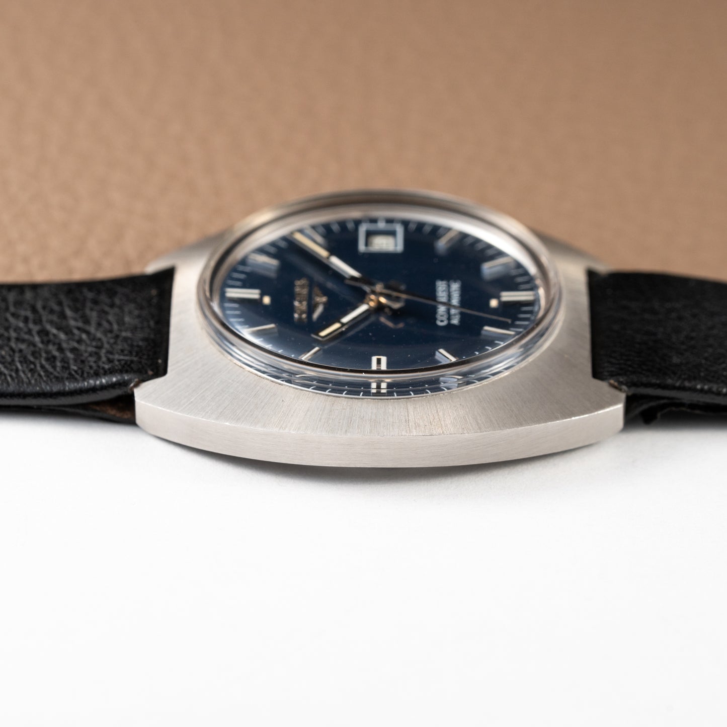Longines Conquest Automatic Blue Dial NOS Ref. 1571 from 1970s
