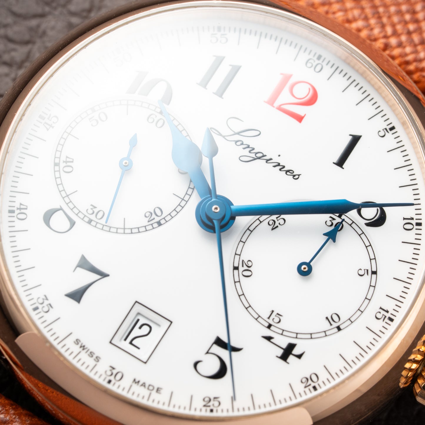 Longines Heritage 180th Anniversary Ref. L27758233 Rosé Gold 18k with Monopusher circa 2012