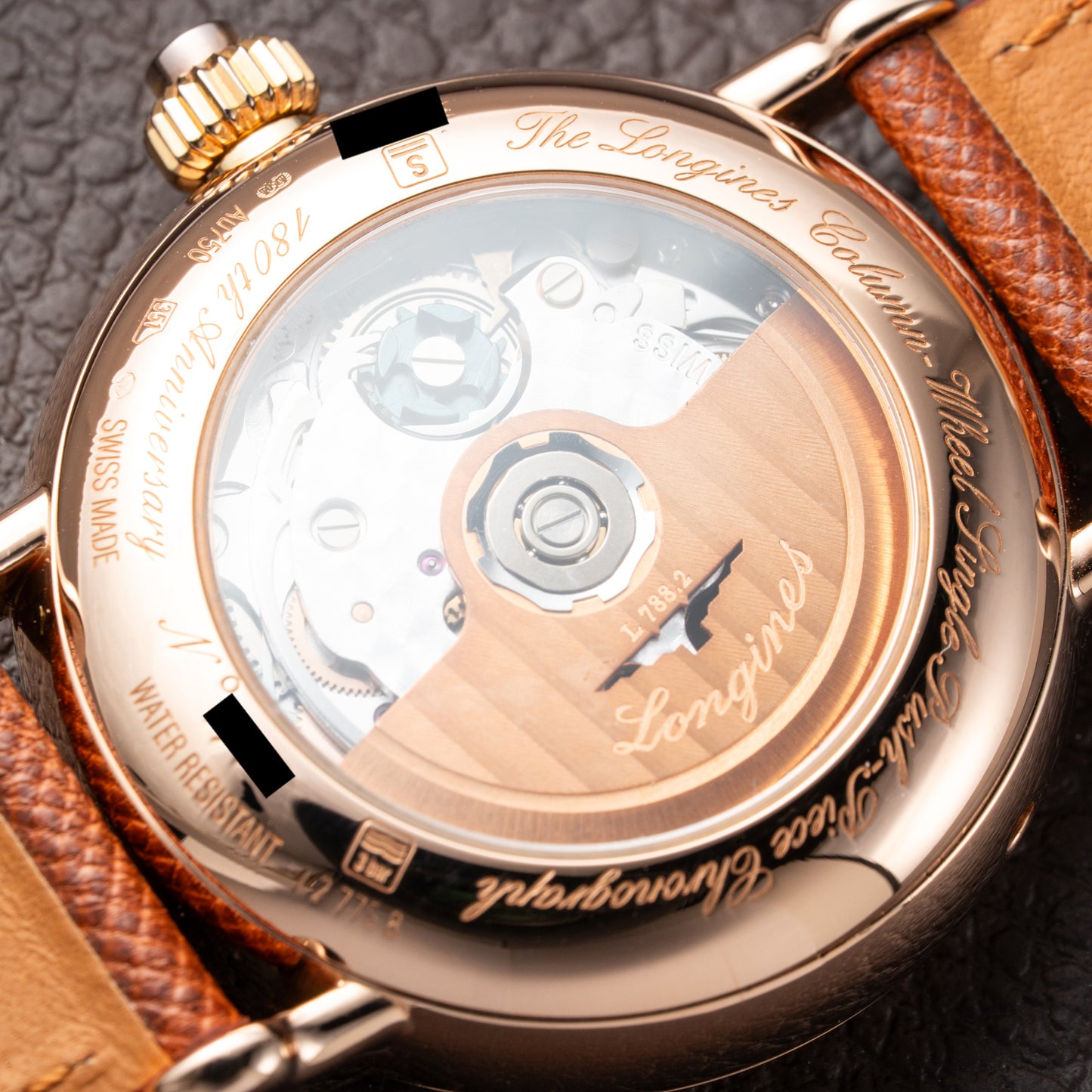 Longines Heritage 180th Anniversary Ref. L27758233 Rosé Gold 18k with Monopusher circa 2012
