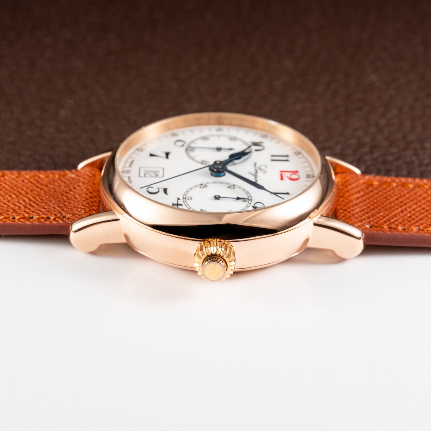 Longines Heritage 180th Anniversary Ref. L27758233 Rosé Gold 18k with Monopusher circa 2012