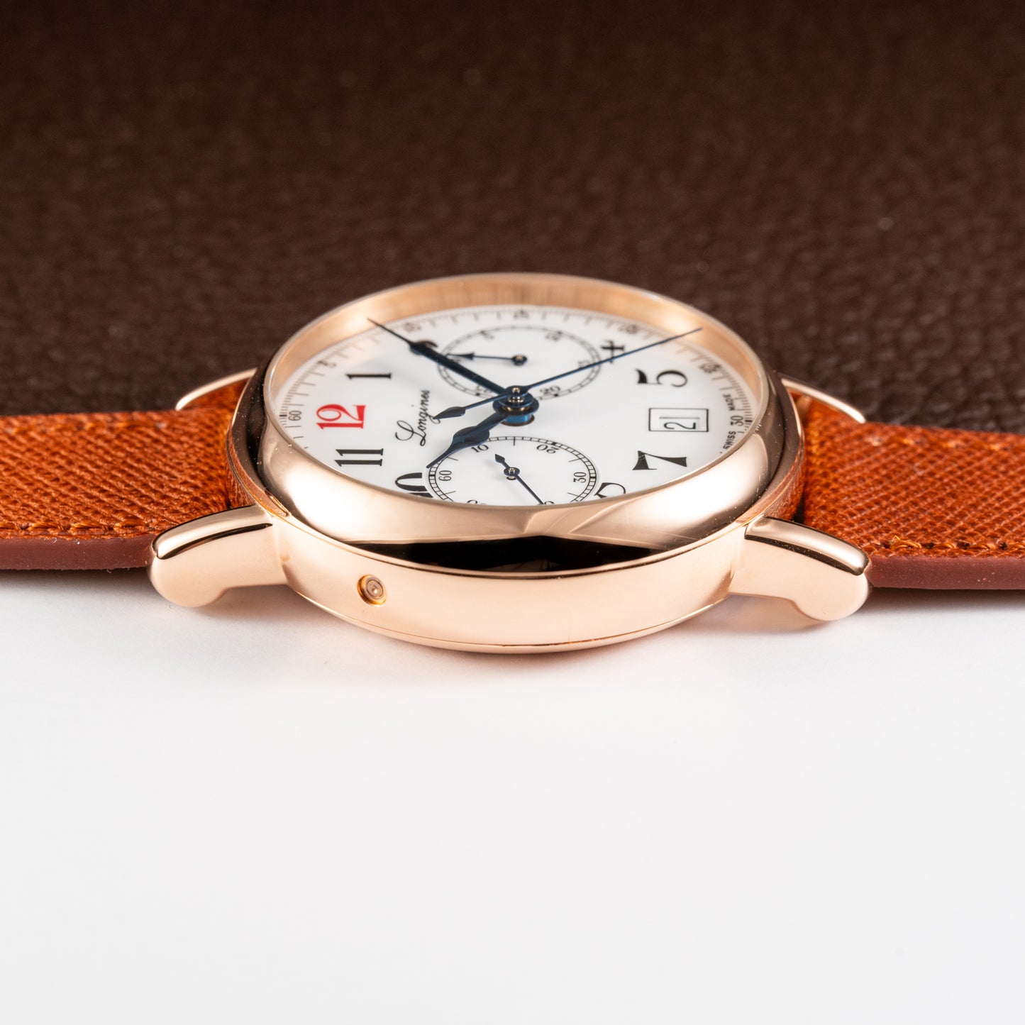 Longines Heritage 180th Anniversary Ref. L27758233 Rosé Gold 18k with Monopusher circa 2012