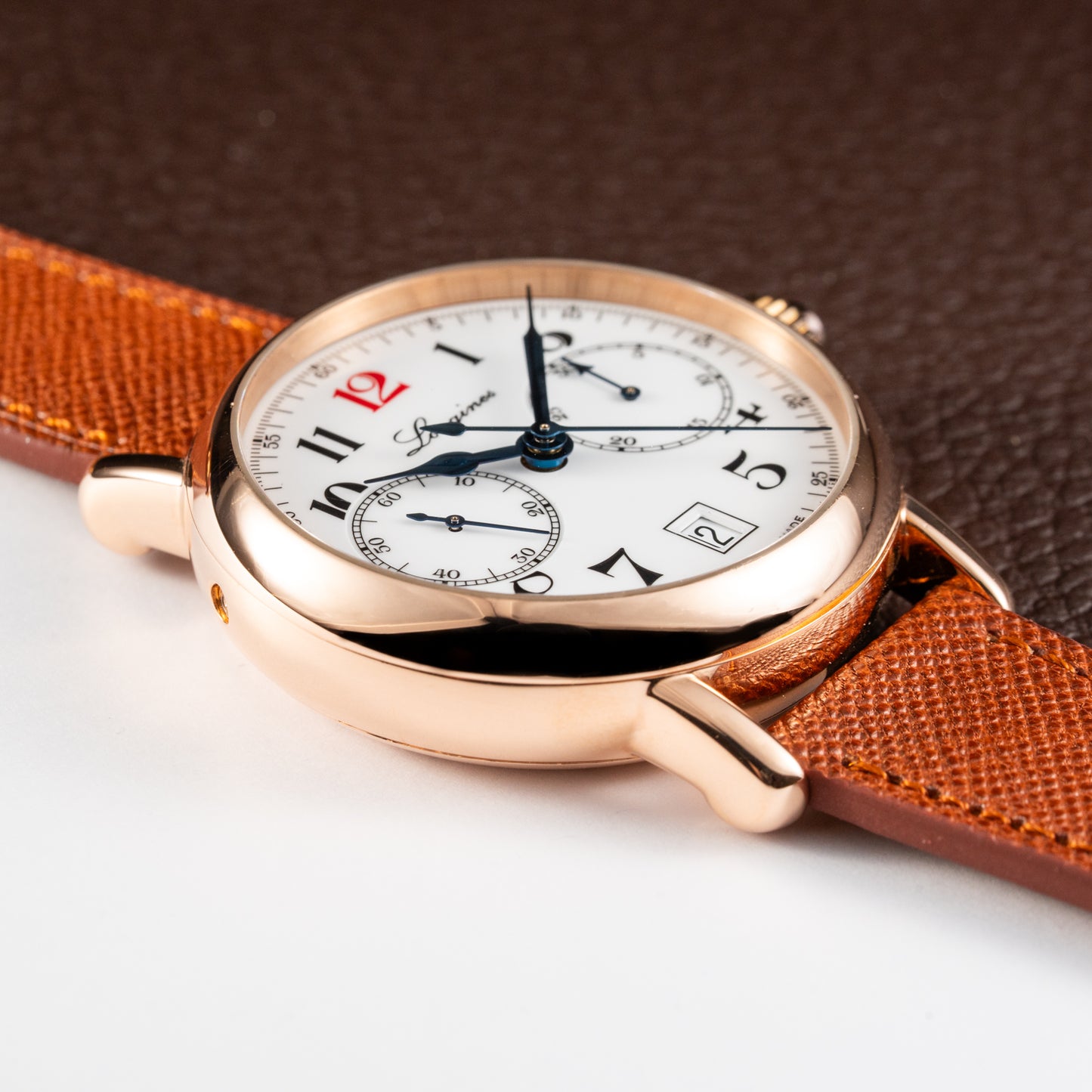 Longines Heritage 180th Anniversary Ref. L27758233 Rosé Gold 18k with Monopusher circa 2012