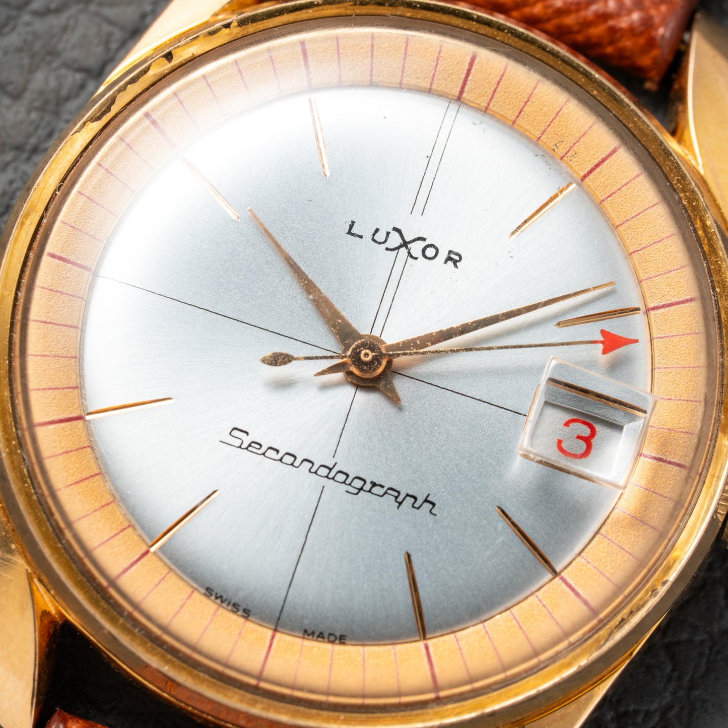 Luxor Secondograph Seconde Mort Rare ‘Jumping Seconds’ with Cal. Chézard 7402