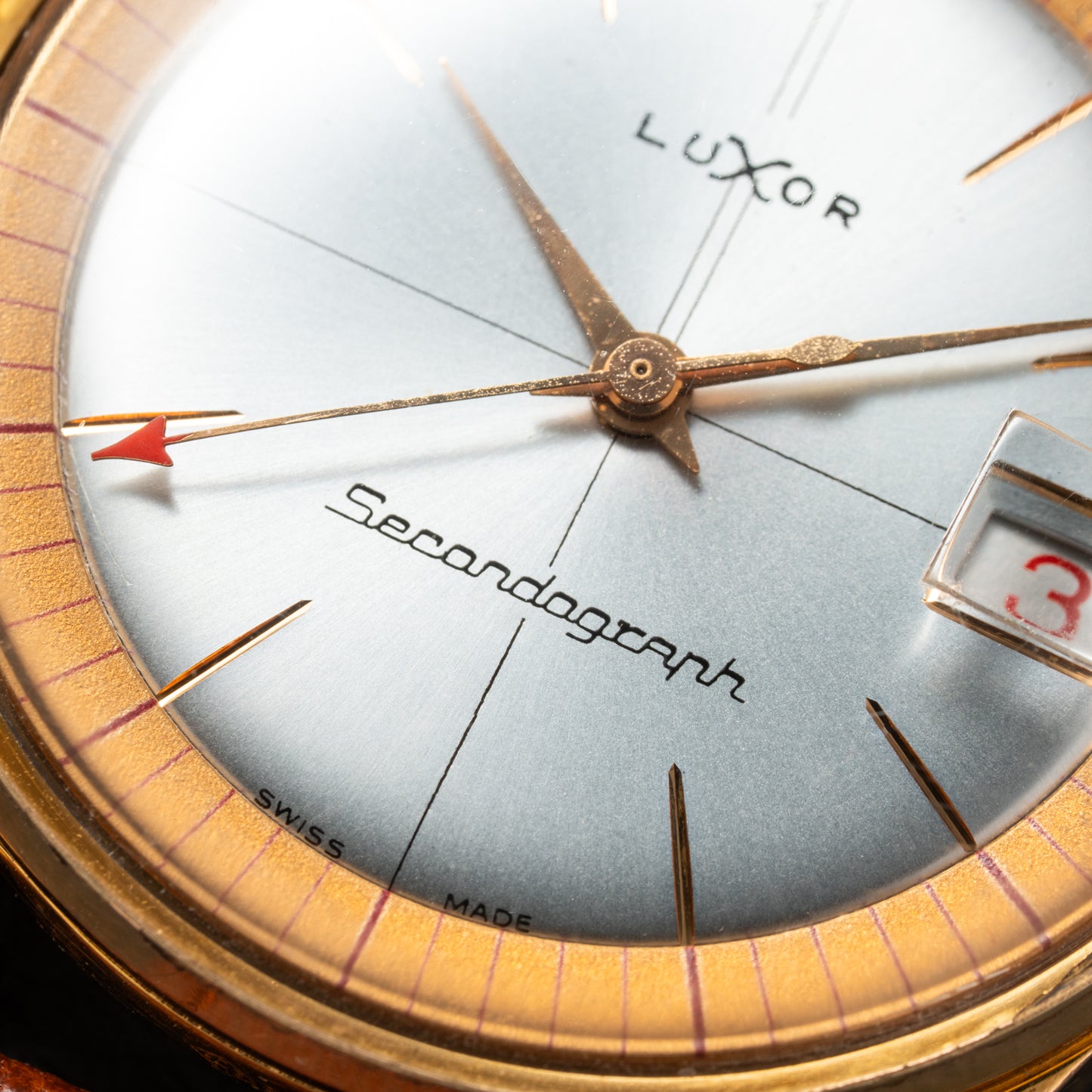 Luxor Secondograph Seconde Mort Rare ‘Jumping Seconds’ with Cal. Chézard 7402