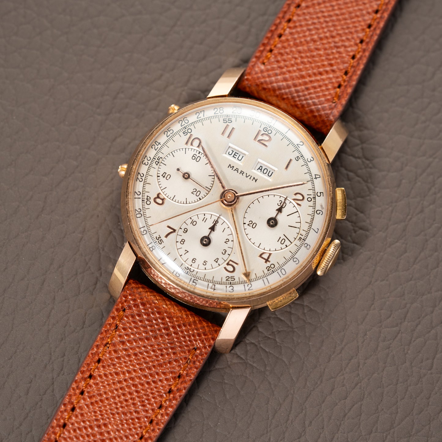 Marvin Valjoux 72c 18K Rosé Gold