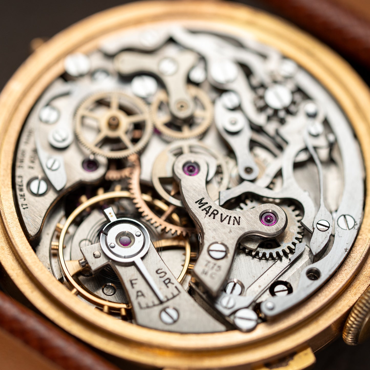 Marvin Valjoux 72c 18K Rosé Gold