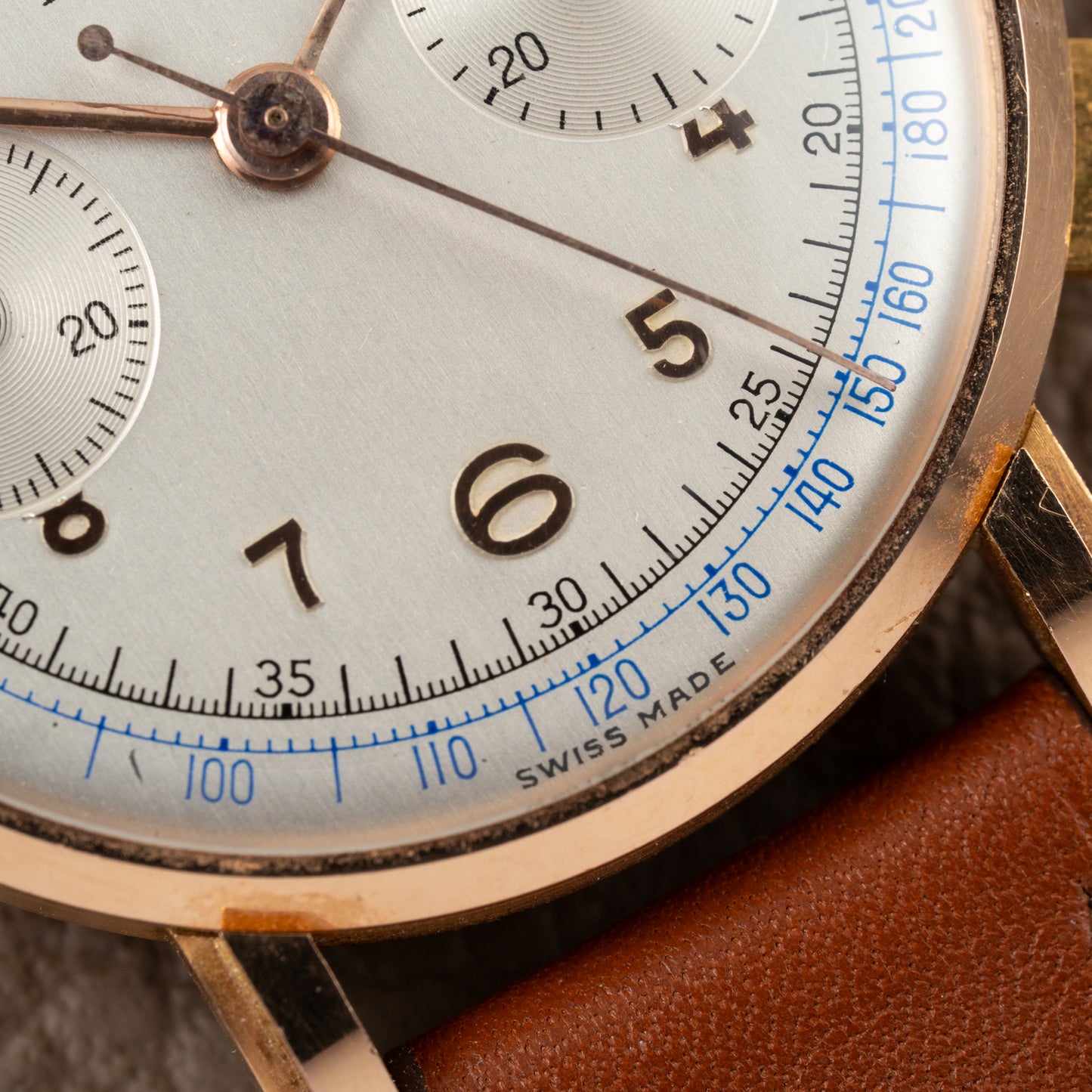 Mildia Valjoux 22 Chronograph Stepped Lugs
