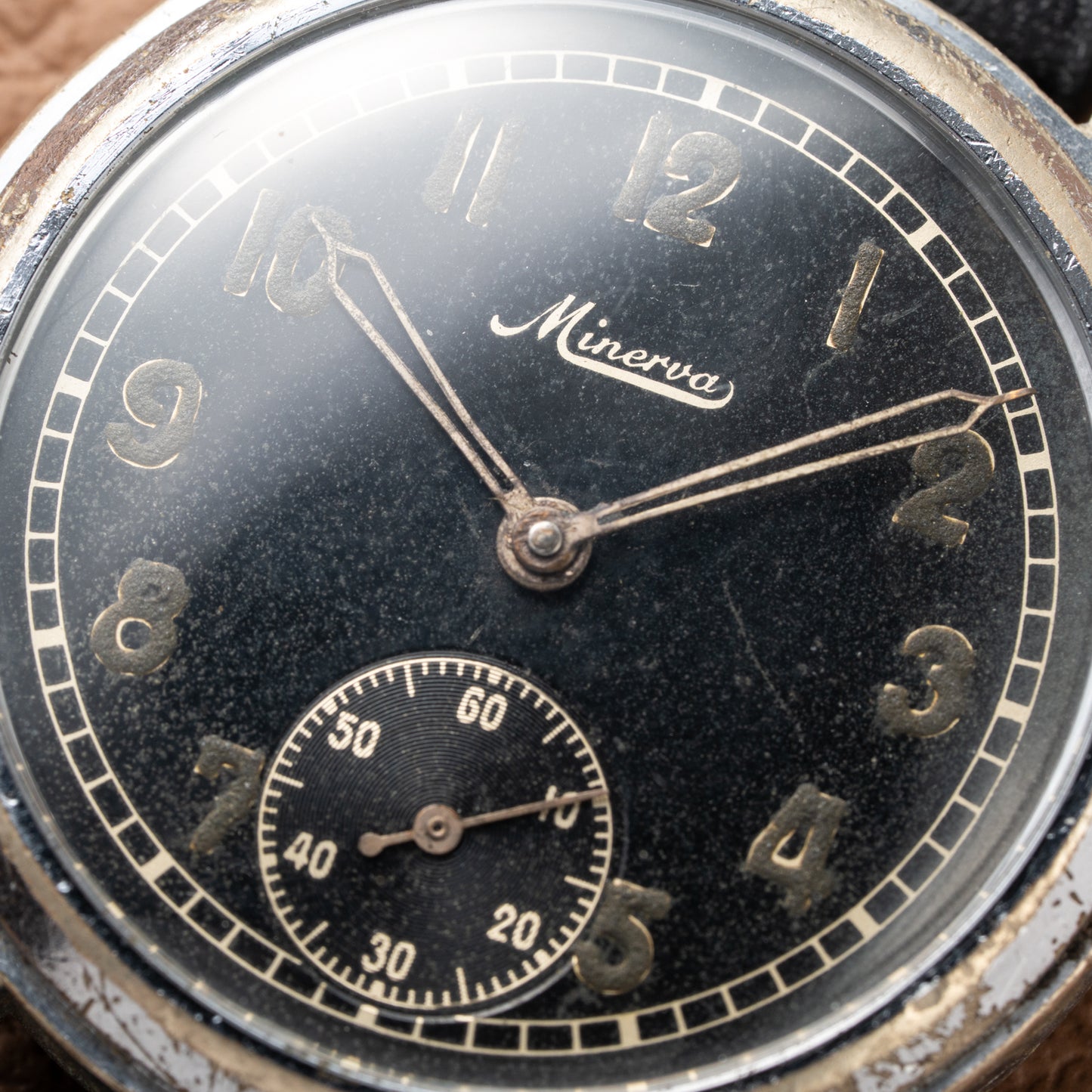 Minerva D.H. “Dienstuhr Heer” Military Army Watch from WWII Issued circa 1944