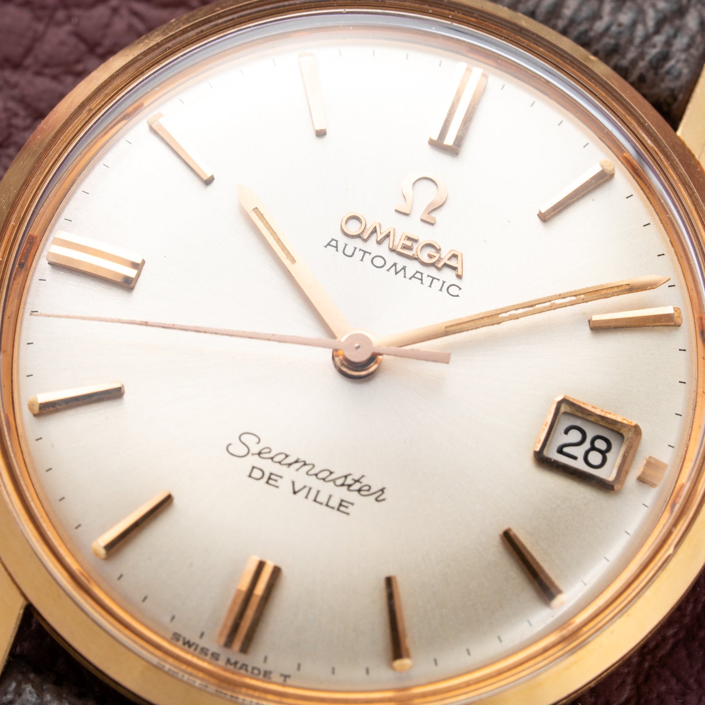 Omega Seamaster De Ville Automatic Rosé Gold 18k French Case Ref. 166.020 from 1964