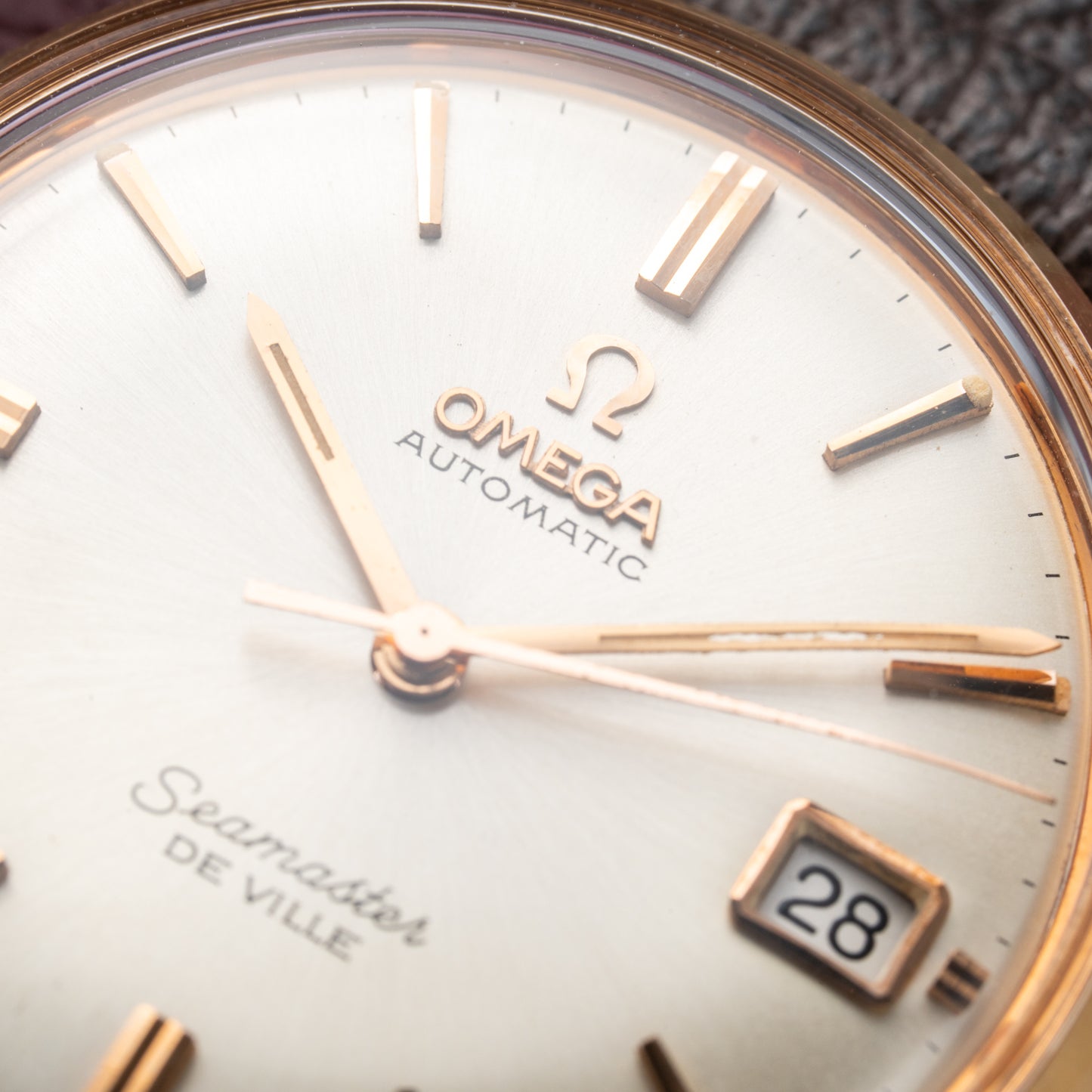 Omega Seamaster De Ville Automatic Rosé Gold 18k French Case Ref. 166.020 from 1964
