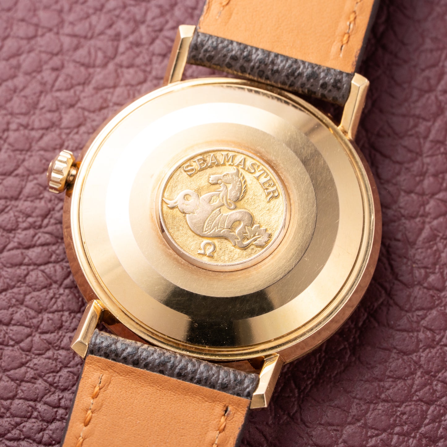 Omega Seamaster De Ville Automatic Rosé Gold 18k French Case Ref. 166.020 from 1964