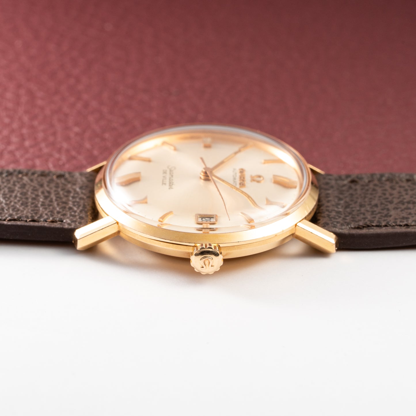 Omega Seamaster De Ville Automatic Rosé Gold 18k French Case Ref. 166.020 from 1964