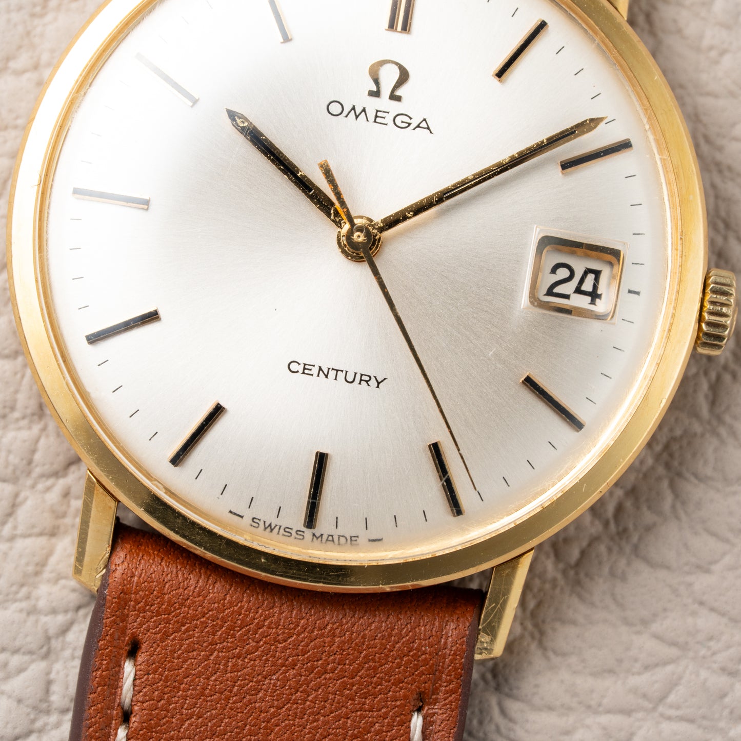 Omega Century 18K Yellow Gold Dress Watch Date Ref. 132.026 from 1966