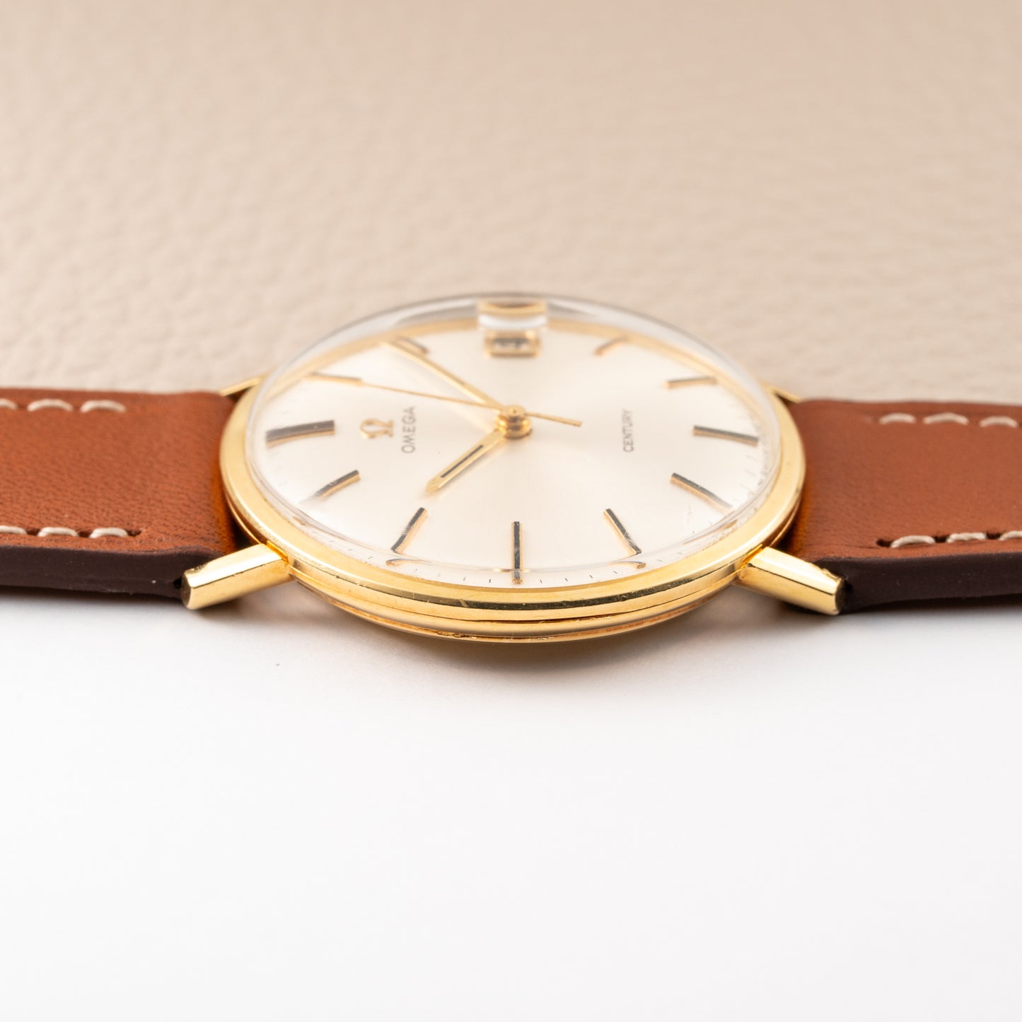 Omega Century 18K Yellow Gold Dress Watch Date Ref. 132.026 from 1966