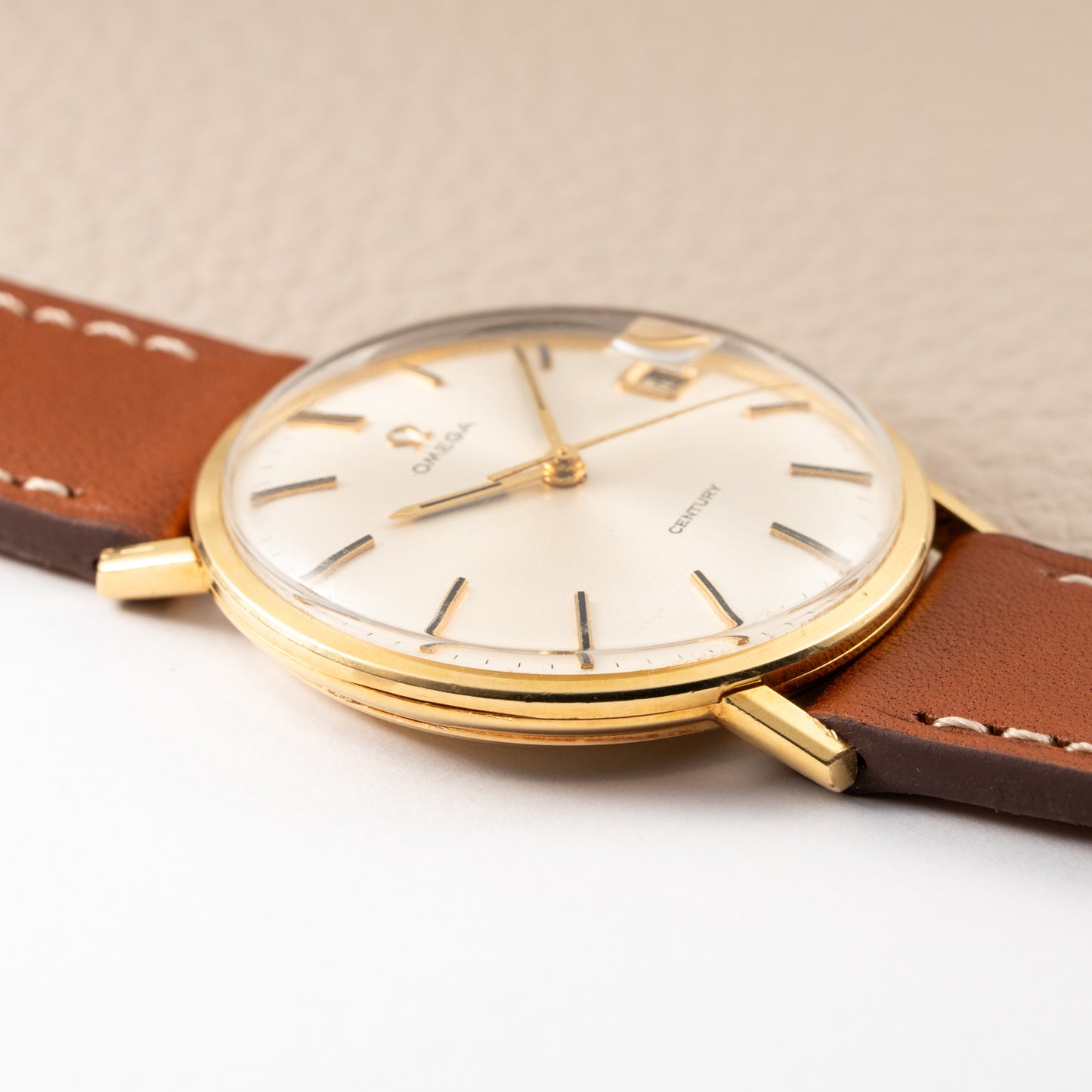 Omega Century 18K Yellow Gold Dress Watch Date Ref. 132.026 from 1966