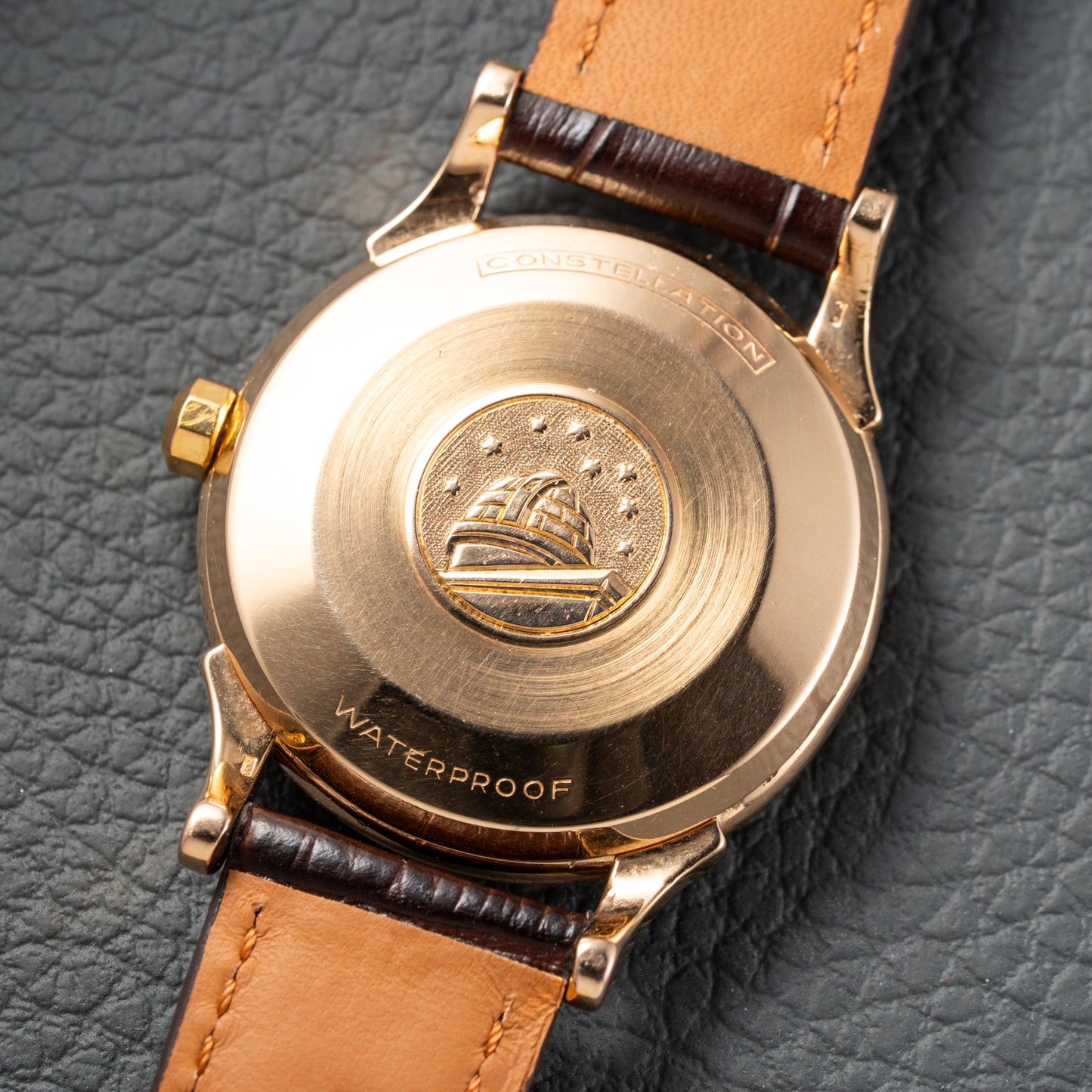 Omega Constellation Automatic Crosshair 18K Rosé Gold Ref. 2852 / 2853 French Case 1956