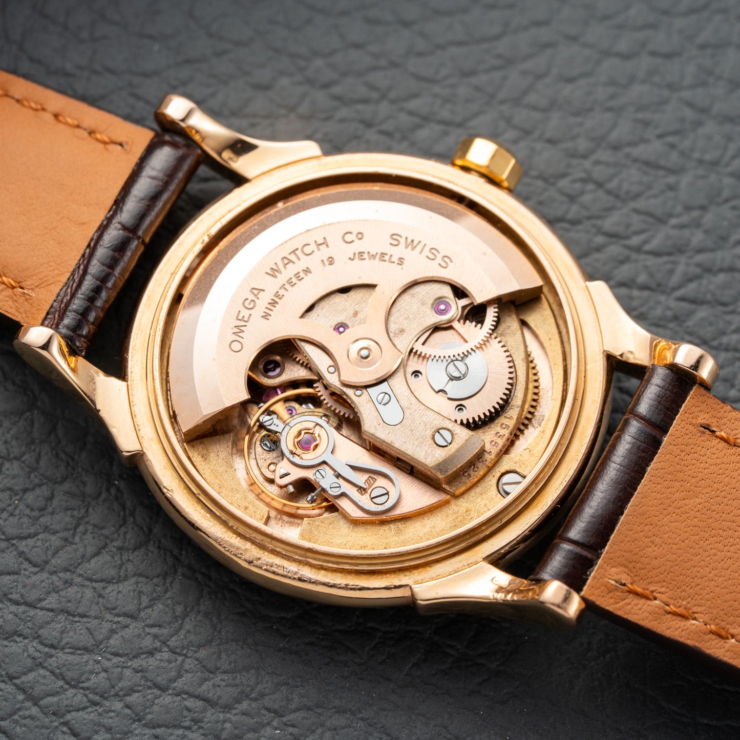 Omega Constellation Automatic Crosshair 18K Rosé Gold Ref. 2852 / 2853 French Case 1956