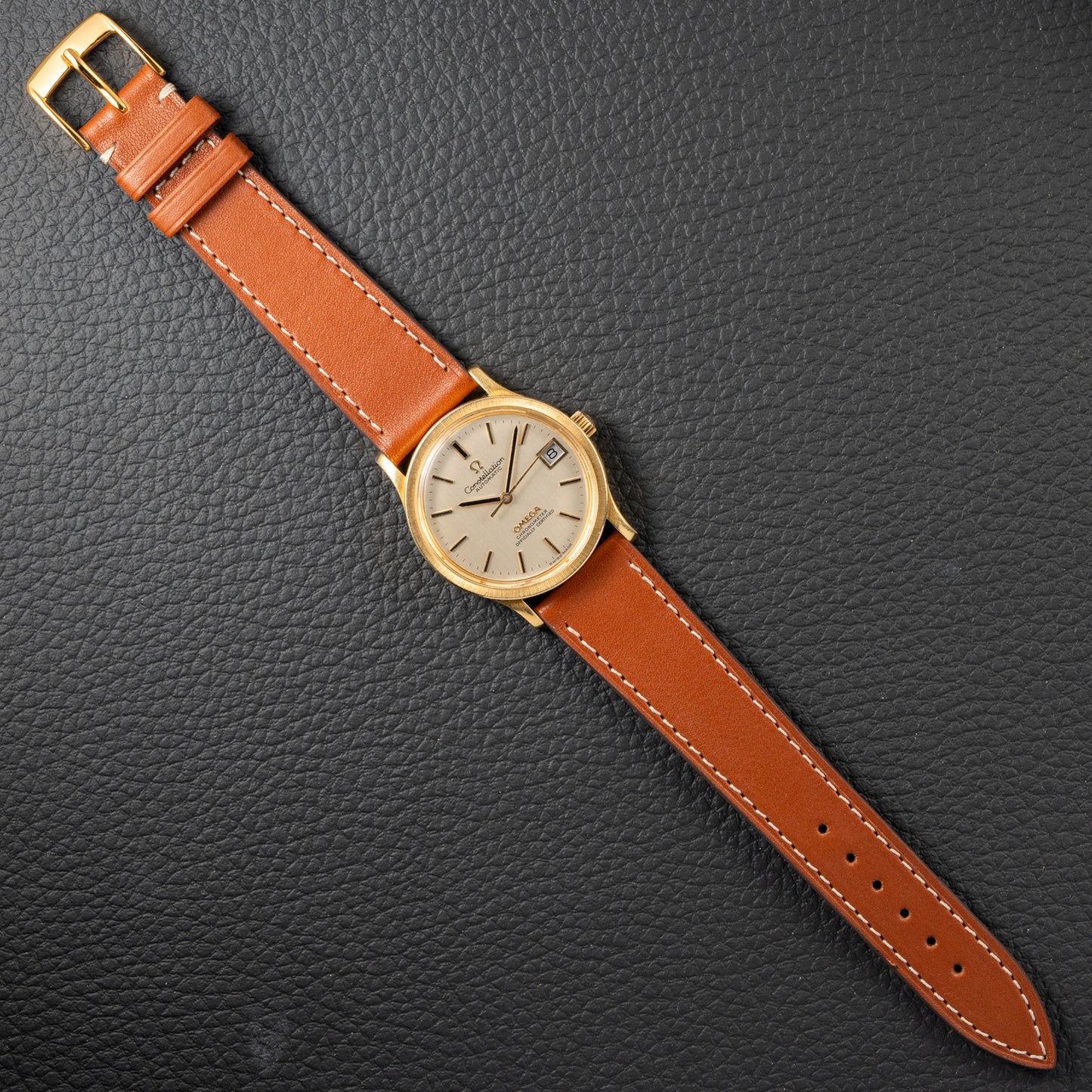 Omega Constellation 18K Yellow Gold Chronometer Automatic Ref. 166.052 from 1969