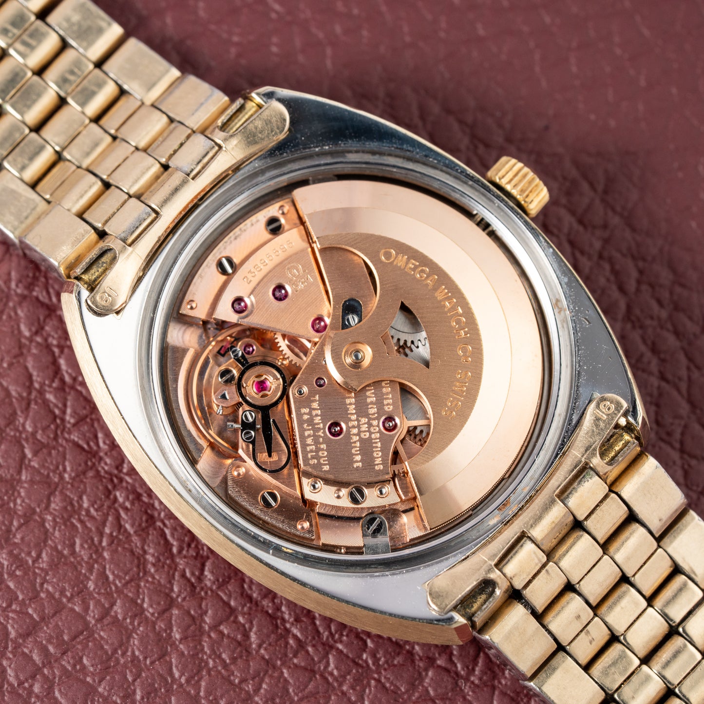 Omega Constellation C-Shape Türler Brick Bracelet from 1966