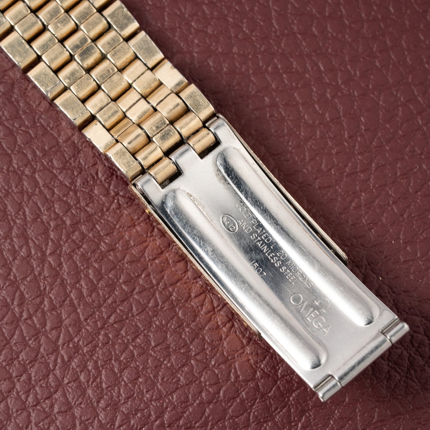 Omega Constellation C-Shape Türler Brick Bracelet from 1966