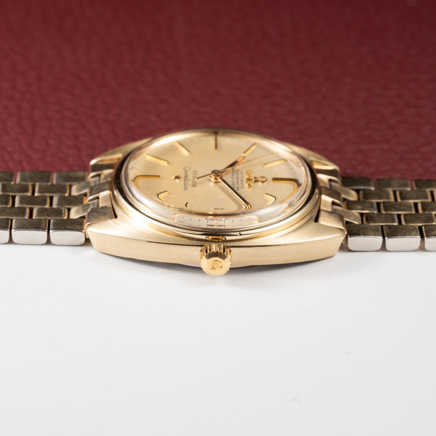 Omega Constellation C-Shape Türler Brick Bracelet from 1966