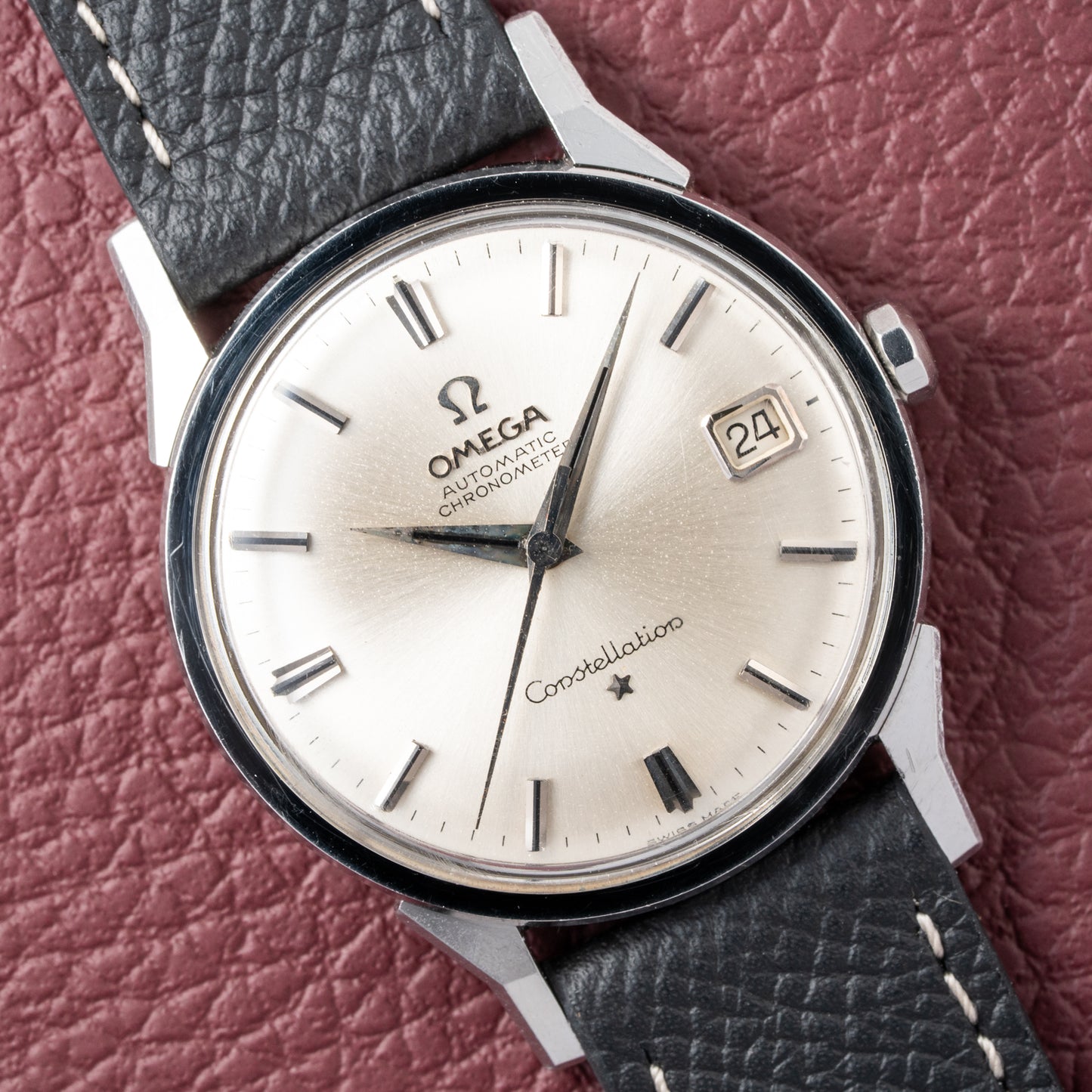 Omega Constellation Automatic Dog Leg Onyx Indicies Ref 14902 from 1962