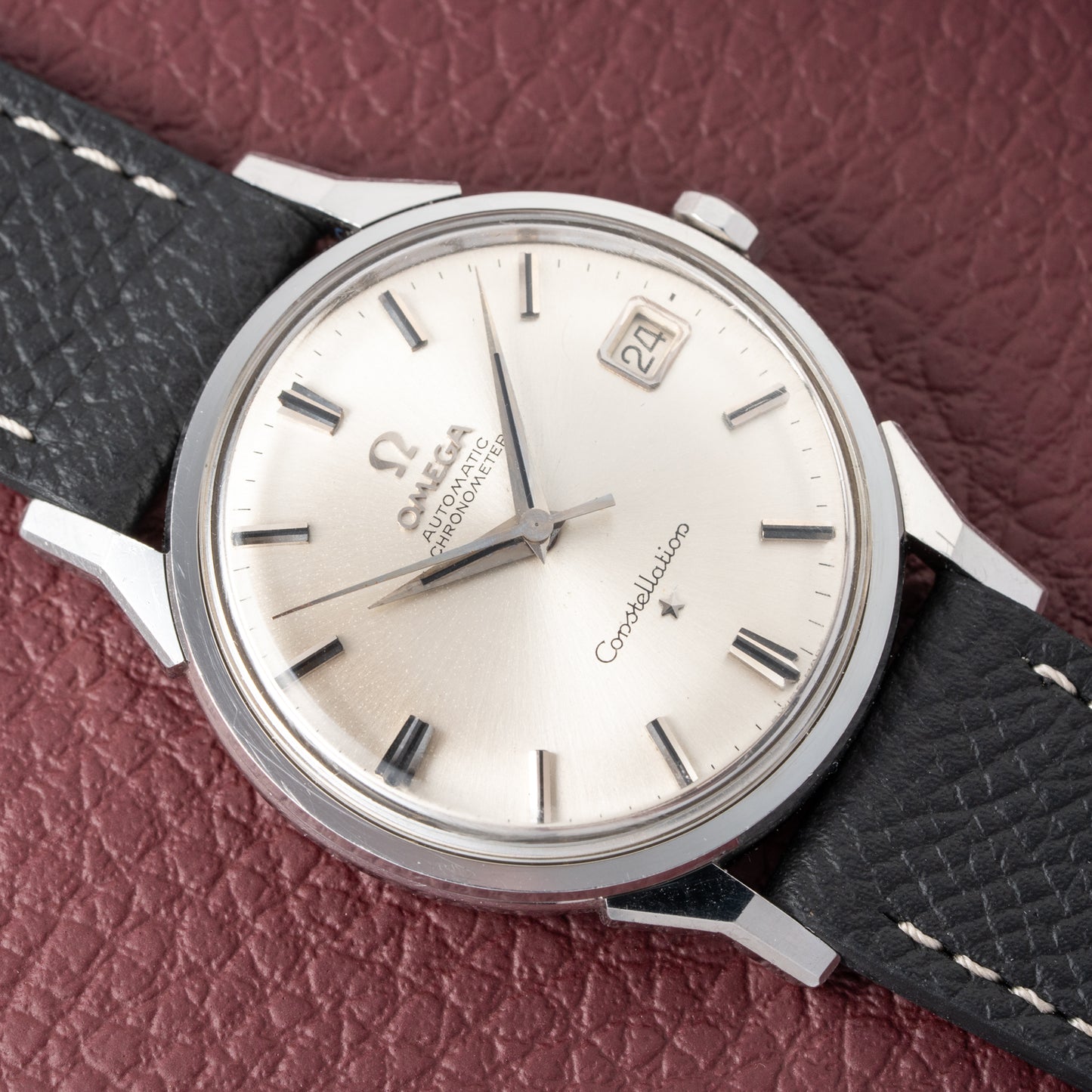 Omega Constellation Automatic Dog Leg Onyx Indicies Ref 14902 from 1962