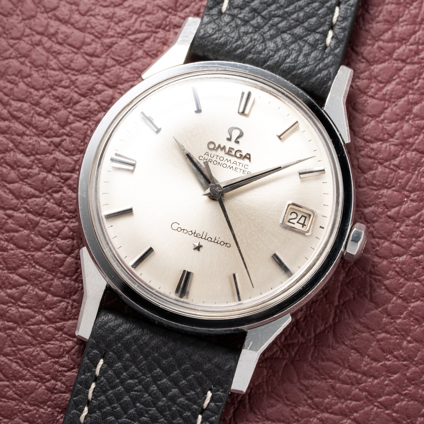 Omega Constellation Automatic Dog Leg Onyx Indicies Ref 14902 from 1962