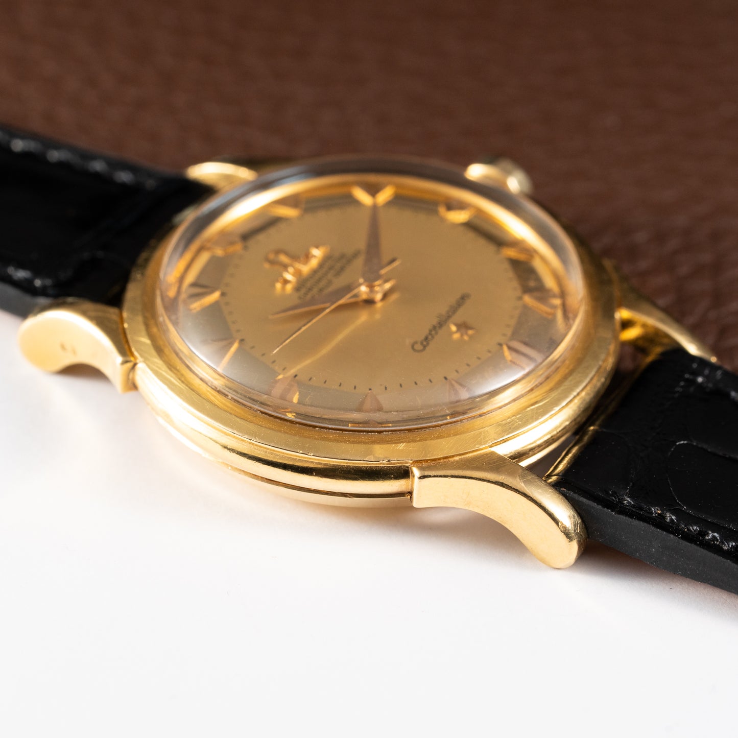 Omega Constellation De Luxe Pie Pan 18K Yellow Gold Ref. 2852 / 2853 from 1956