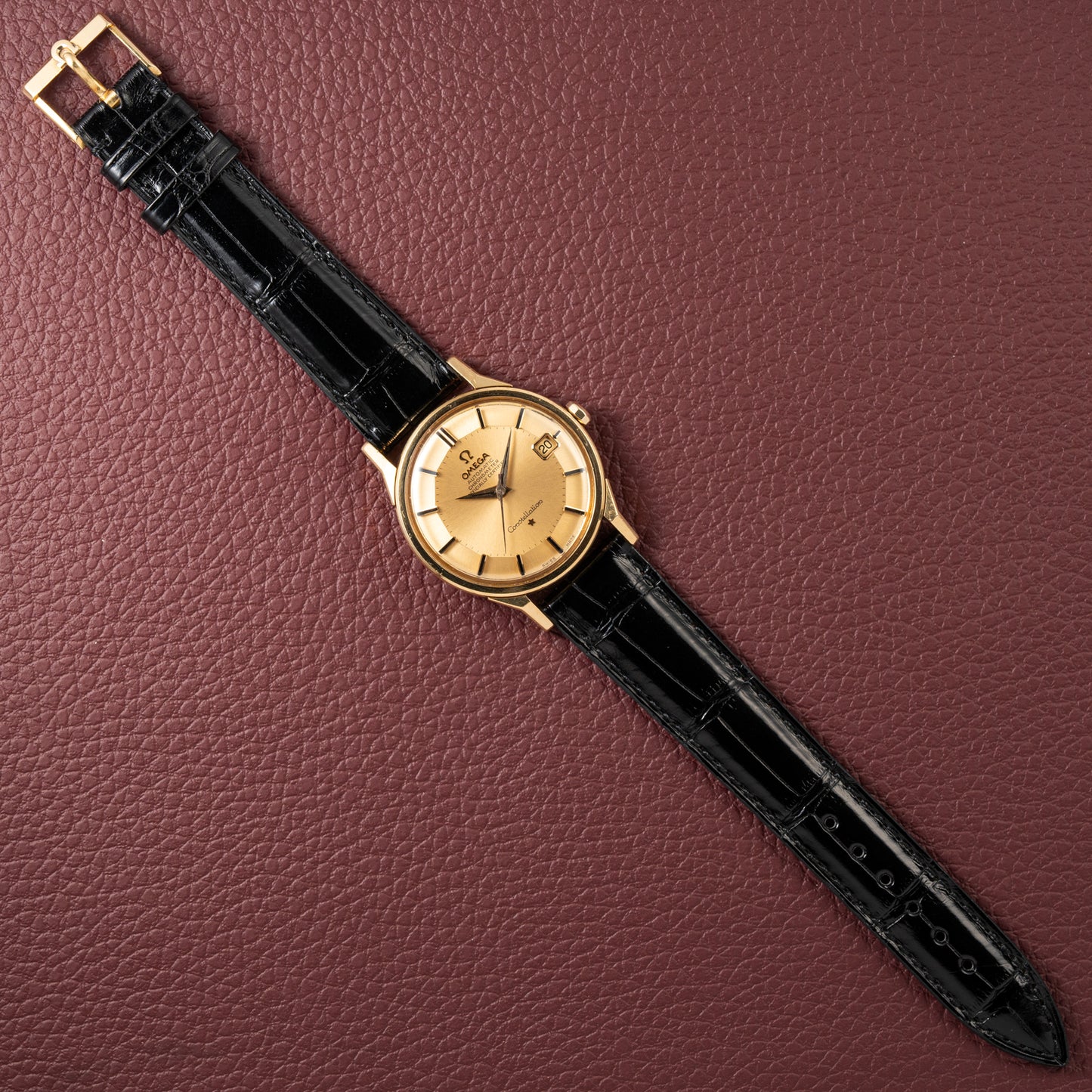 Omega Constellation Automatic Pie Pan Dog Leg 18K Ref. 168.005 from 1963