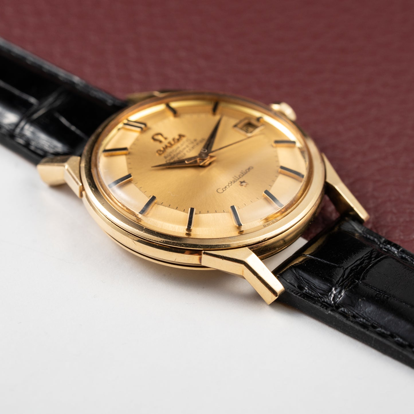 Omega Constellation Automatic Pie Pan Dog Leg 18K Ref. 168.005 from 1963