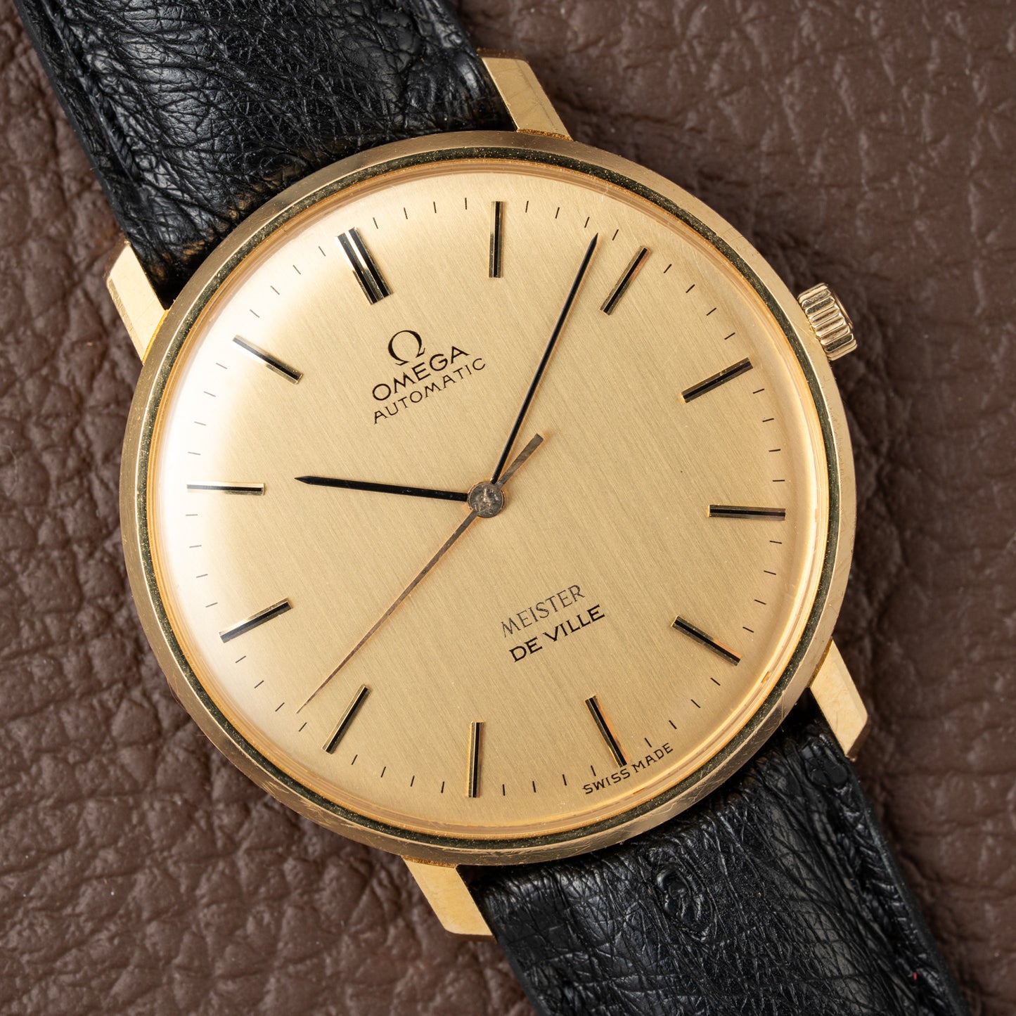 Omega De Ville Automatic 'Meister' in 18K Yellow Gold with OM Dial from 1966