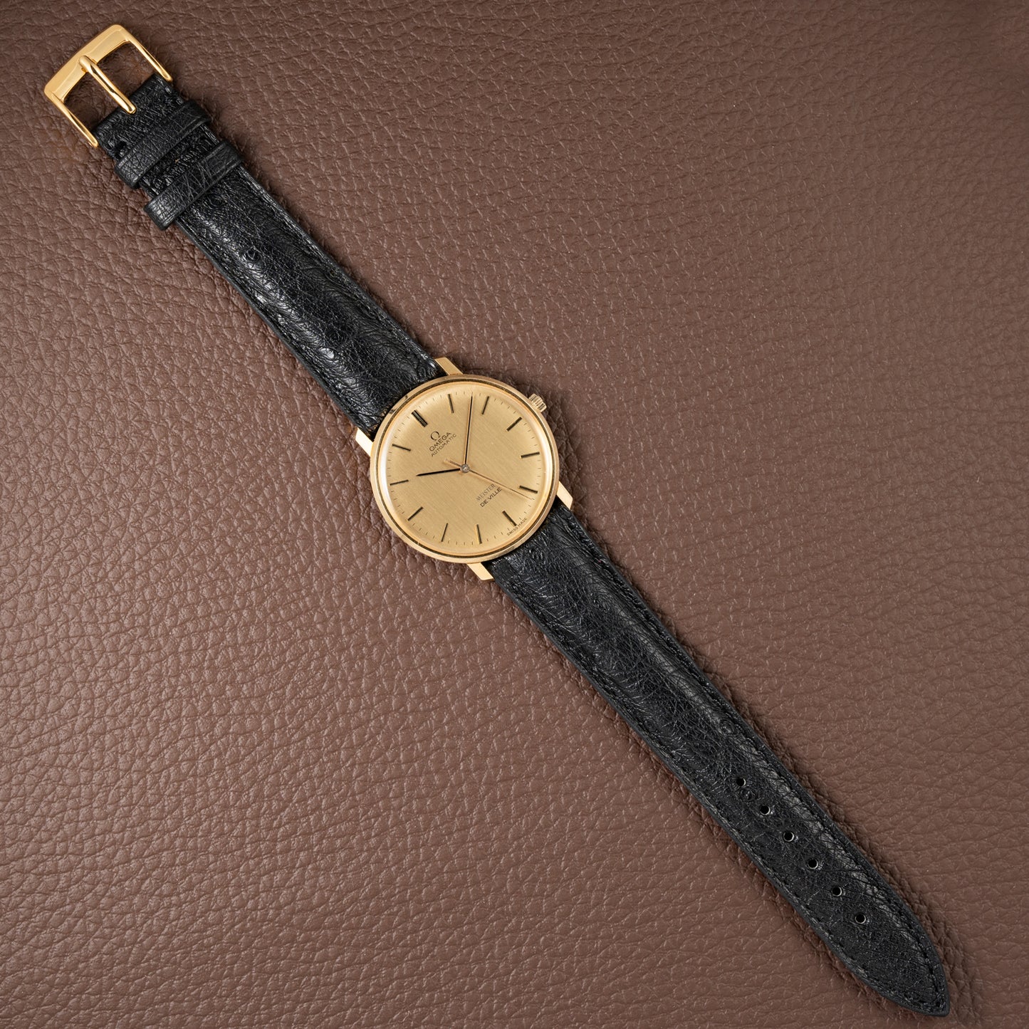 Omega De Ville Automatic 'Meister' in 18K Yellow Gold with OM Dial from 1966