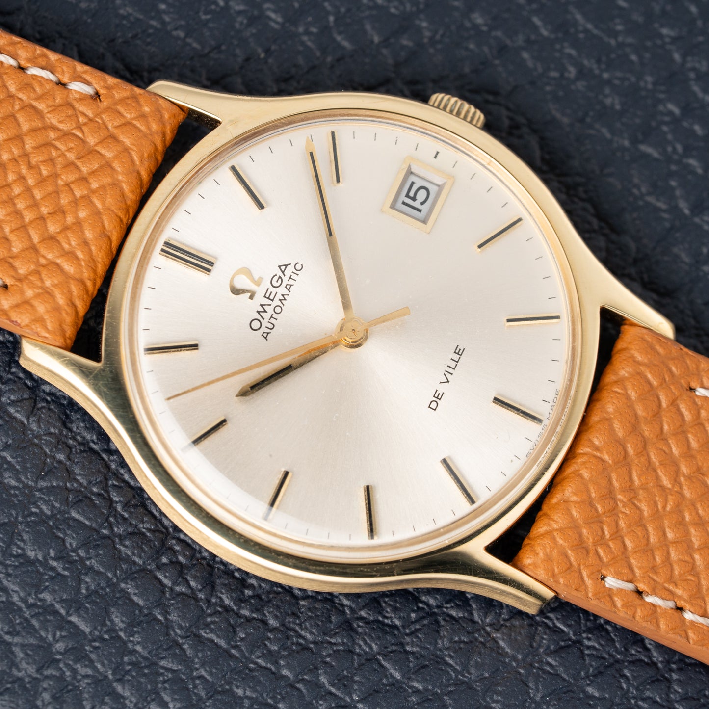 Omega De Ville Automatic Date 18K Gold Ref 162.046 from 1970