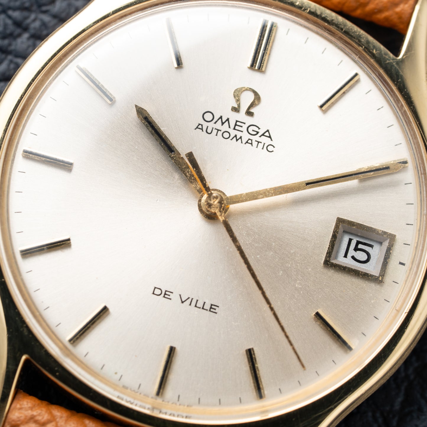 Omega De Ville Automatic Date 18K Gold Ref 162.046 from 1970