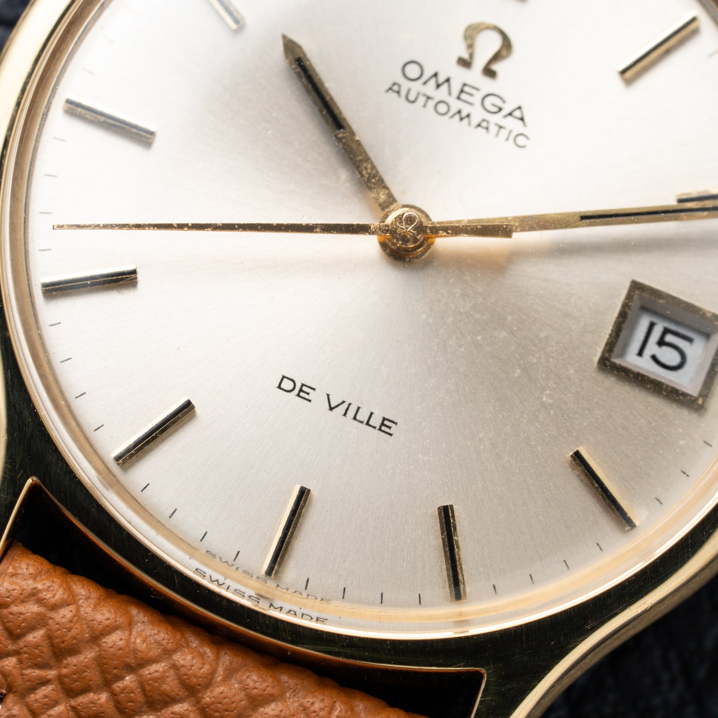 Omega De Ville Automatic Date 18K Gold Ref 162.046 from 1970