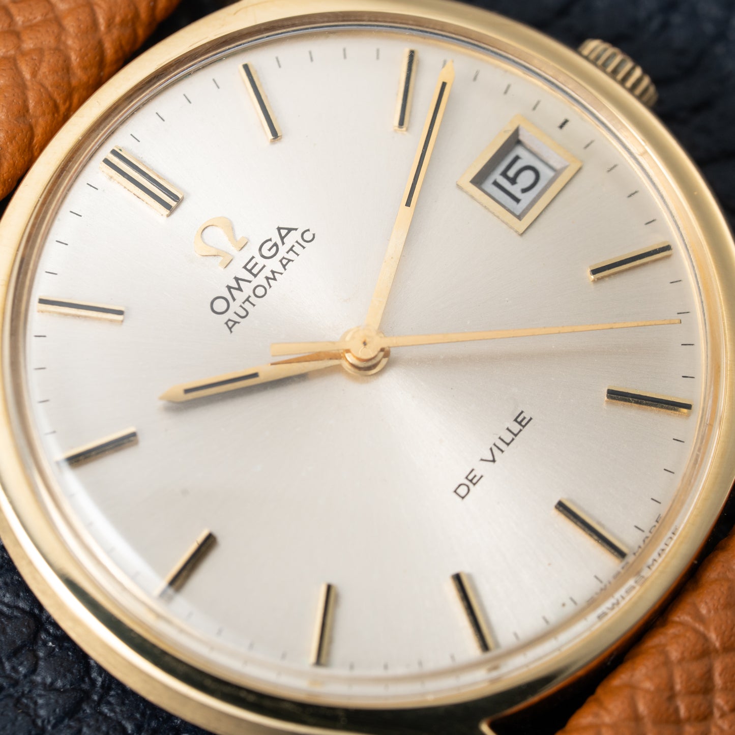 Omega De Ville Automatic Date 18K Gold Ref 162.046 from 1970